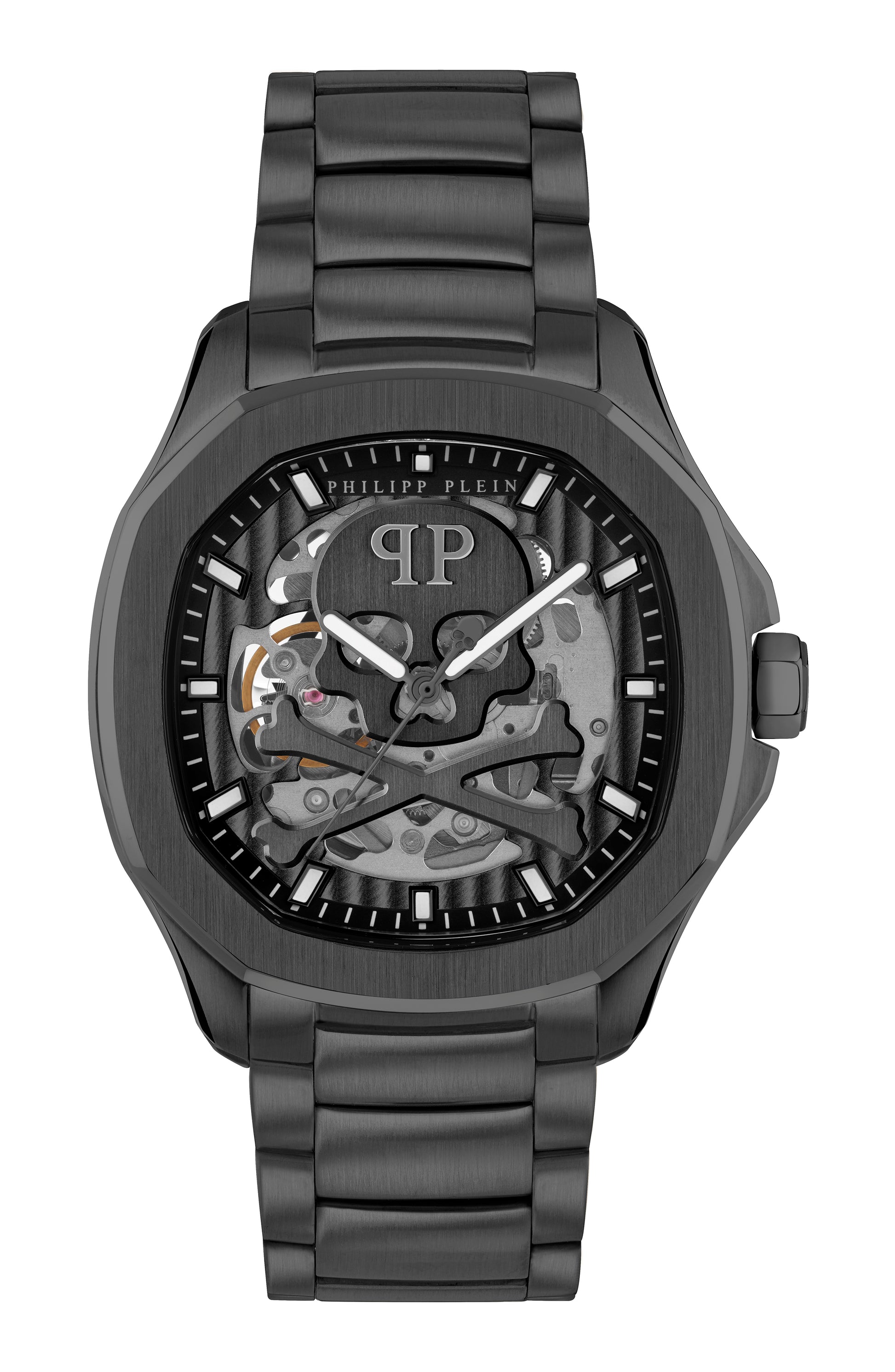 title:Philipp Plein $keleton $pectre Automatic Watch;color:Black