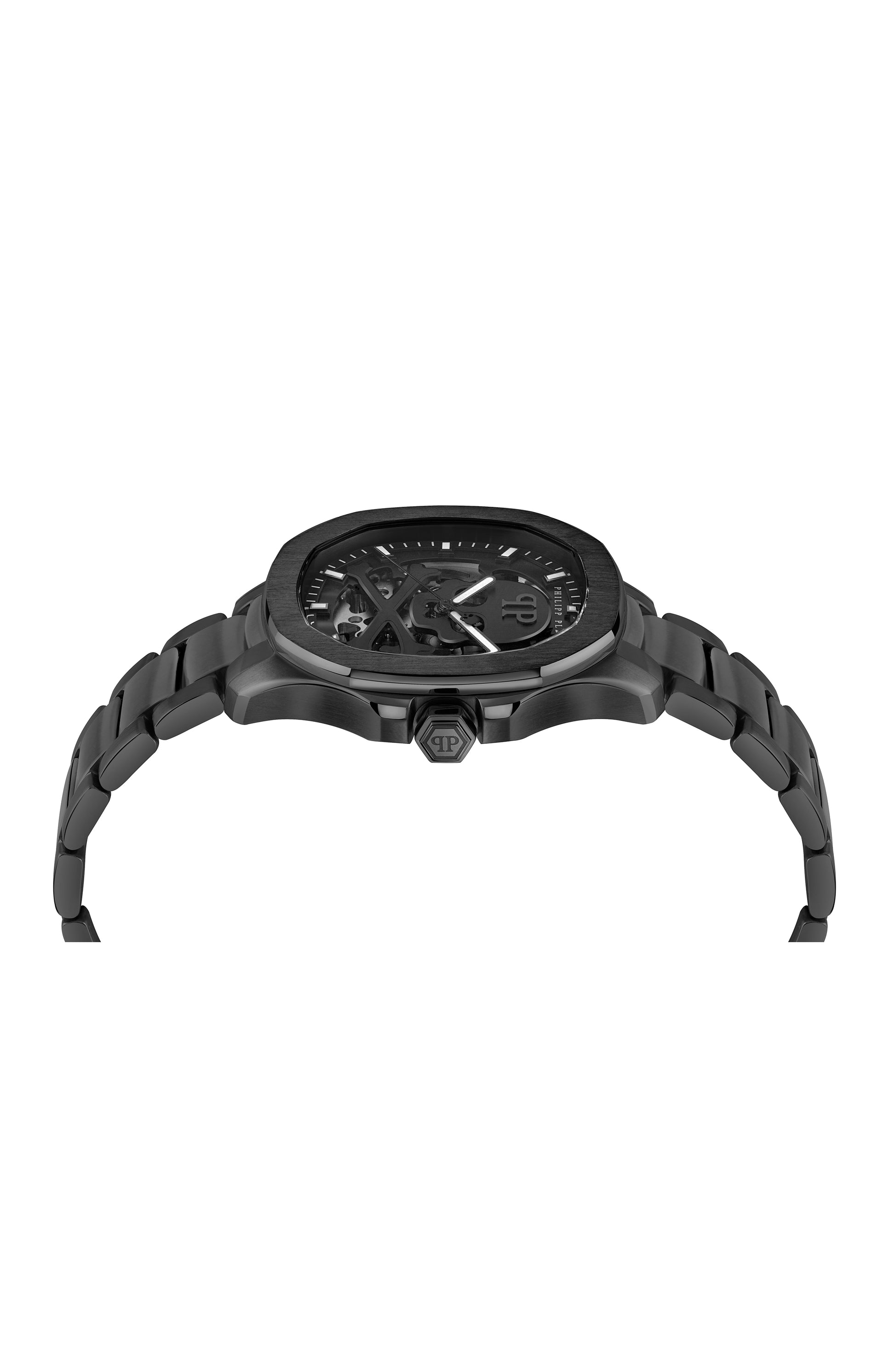 title:Philipp Plein $keleton $pectre Automatic Watch;color:Black