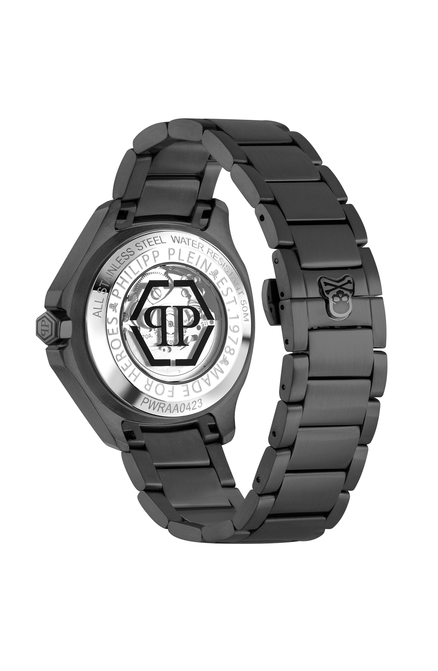 title:Philipp Plein $keleton $pectre Automatic Watch;color:Black