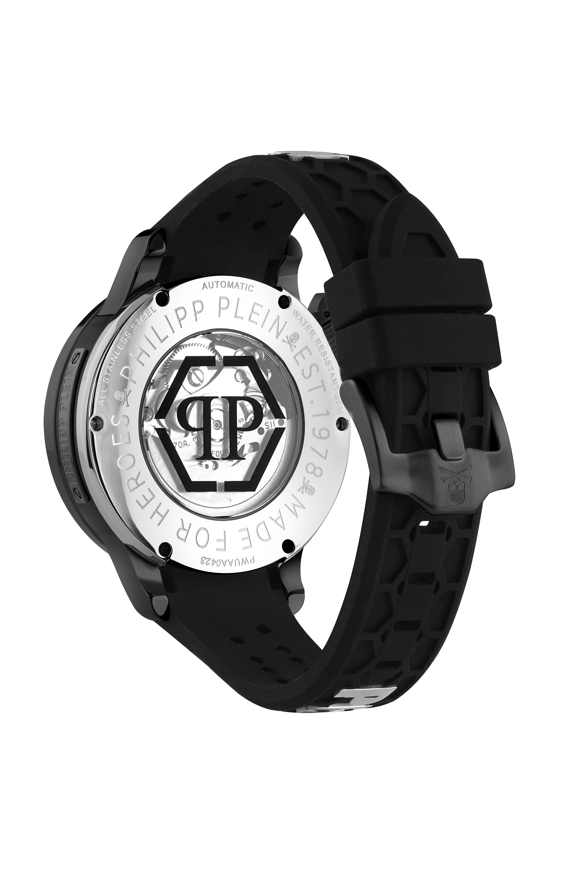 title:Philipp Plein Plein Rich Automatic Watch;color:Black