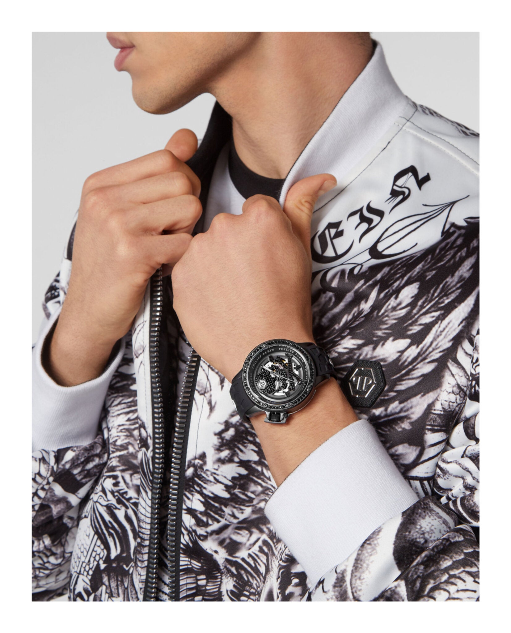 title:Philipp Plein Plein Rich Automatic Watch;color:Black