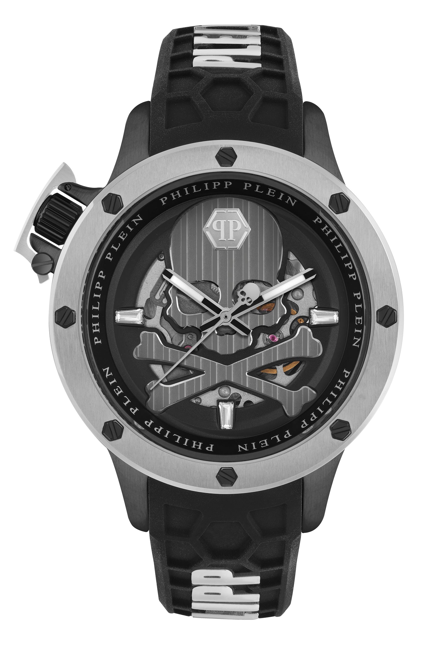 title:Philipp Plein Plein Rich Automatic Watch;color:Stainless Steel