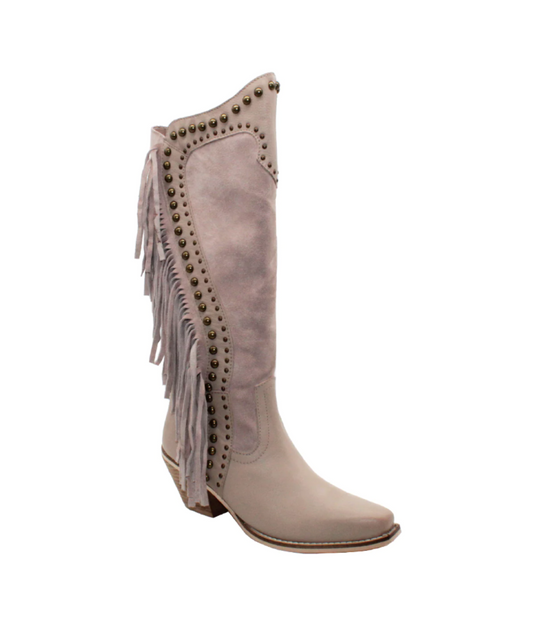 Palomino Fringe and Studded Leather Boots