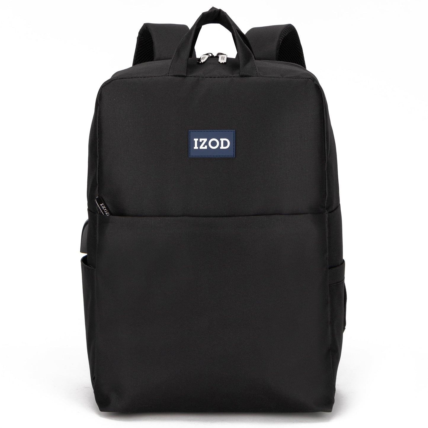 IZOD Wisdom Business Travel Slim Durable Laptop Backpack USB Charging Port, Computer Bag Fits 17 Inch Laptop Notebook