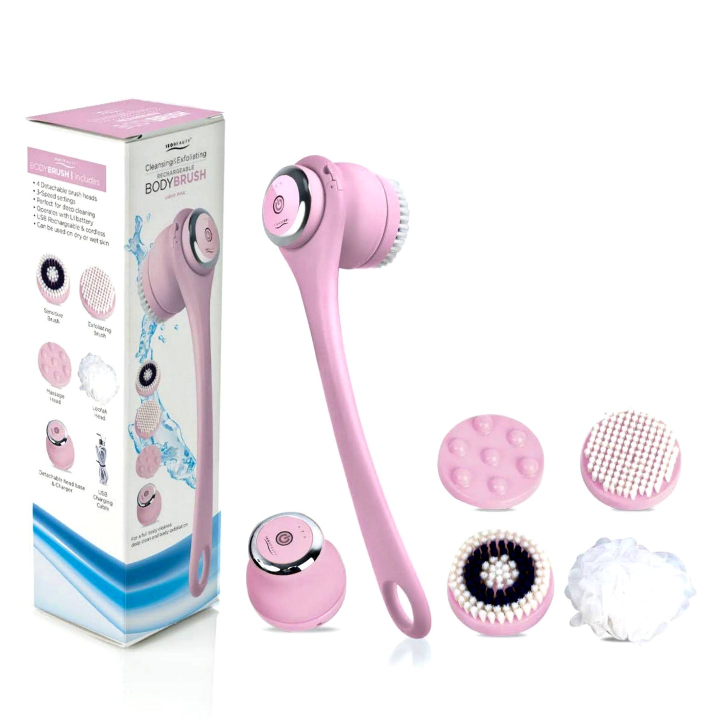 title:Light Pink Cleansing & Exfoliating Body Brush | Body Care;color:not applicable