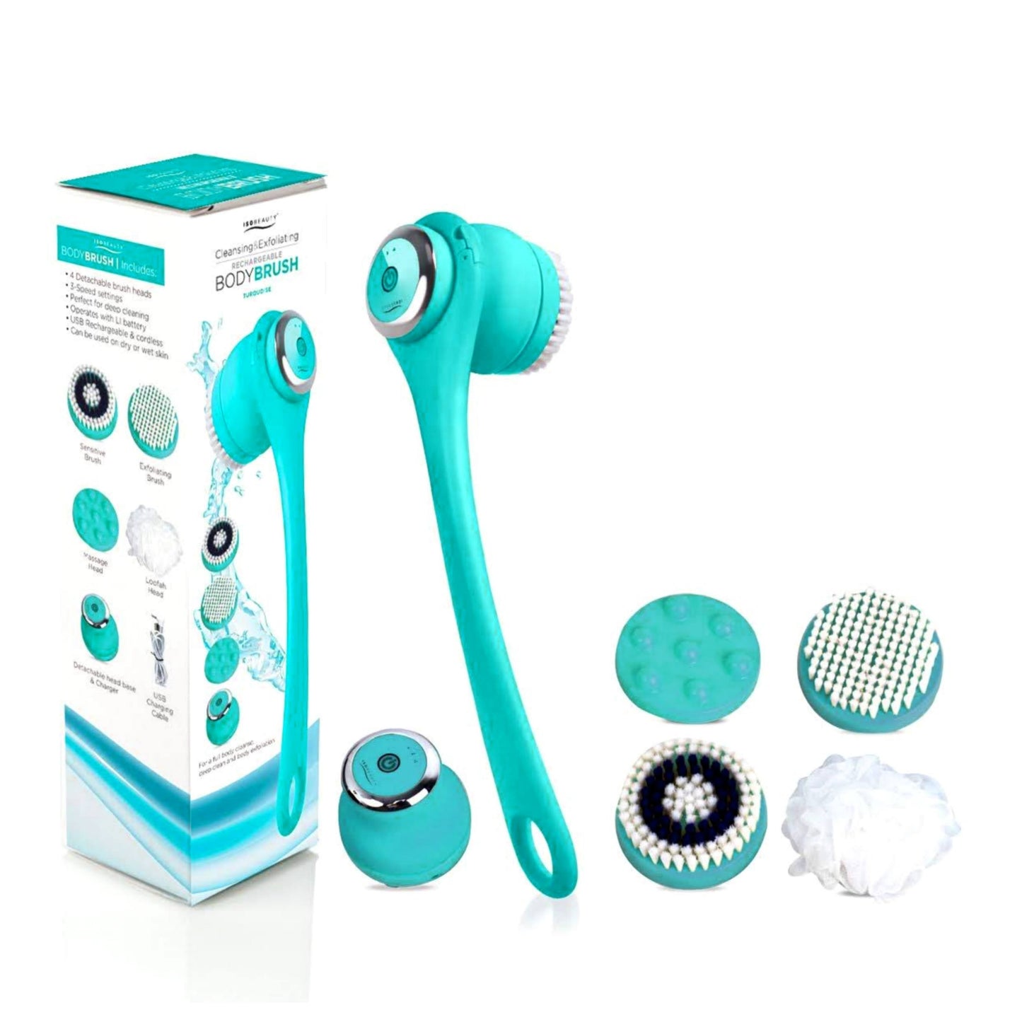 title:Turquoise Cleansing & Exfoliating Body Brush | Body Care;color:not applicable