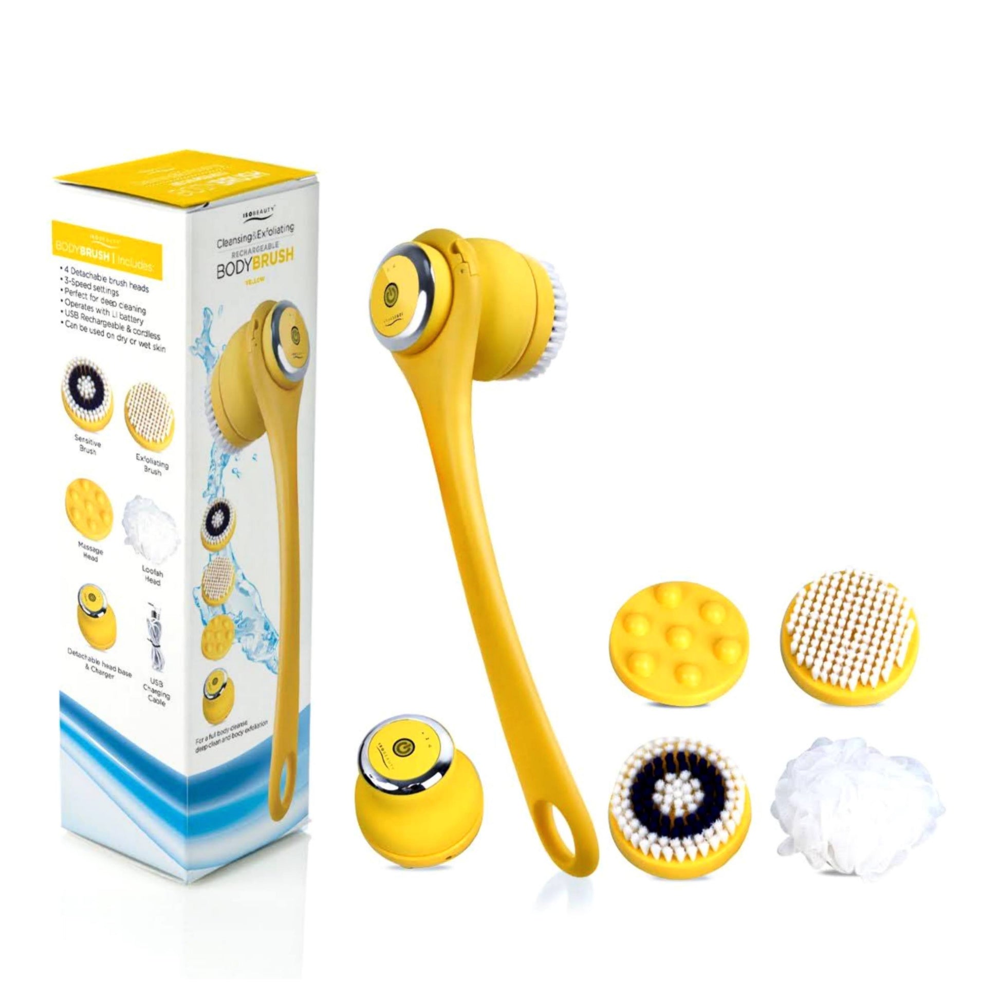 title:Yellow Cleansing & Exfoliating Body Brush | Body Care;color:not applicable