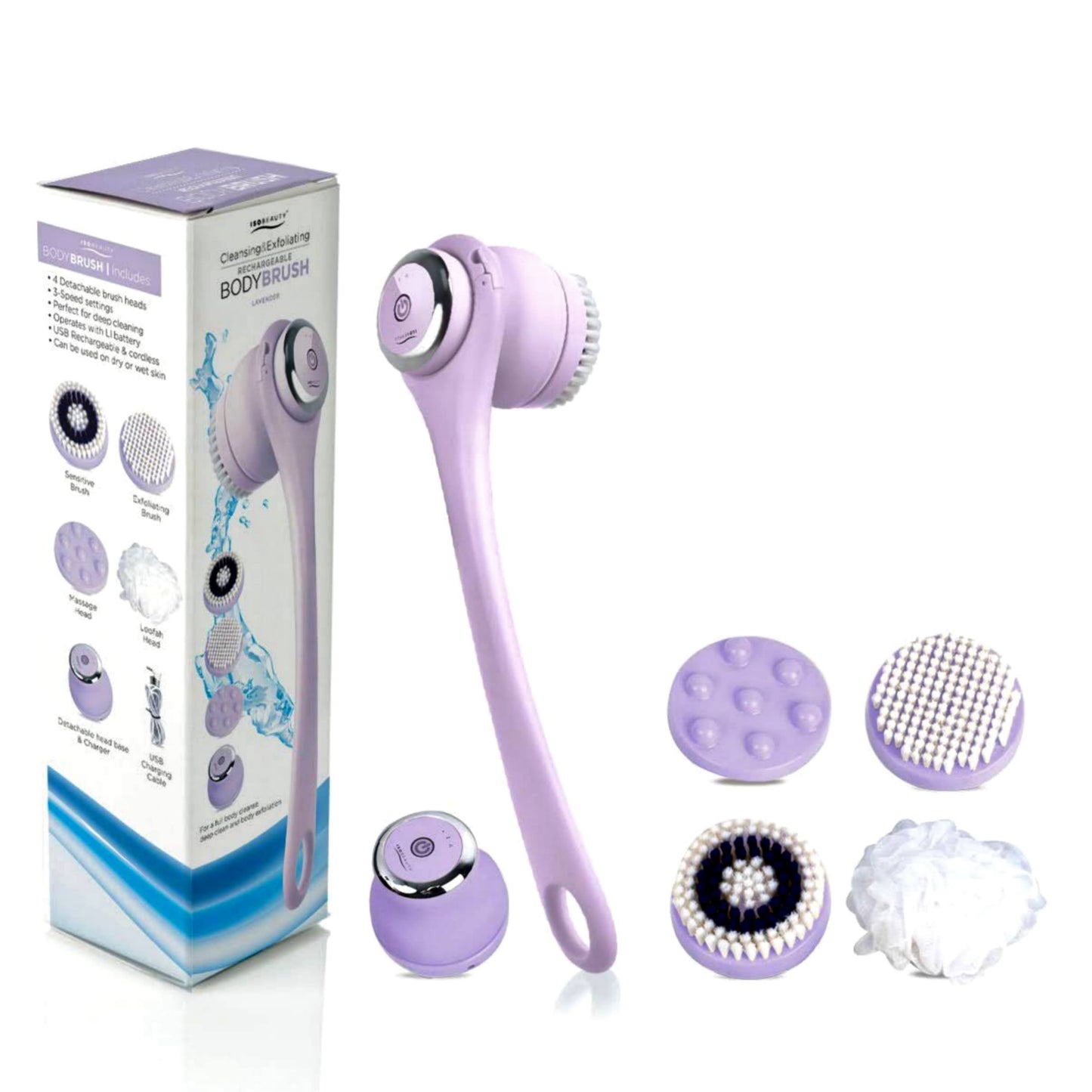 title:Lavender Cleansing & Exfoliating Body Brush;color:not applicable