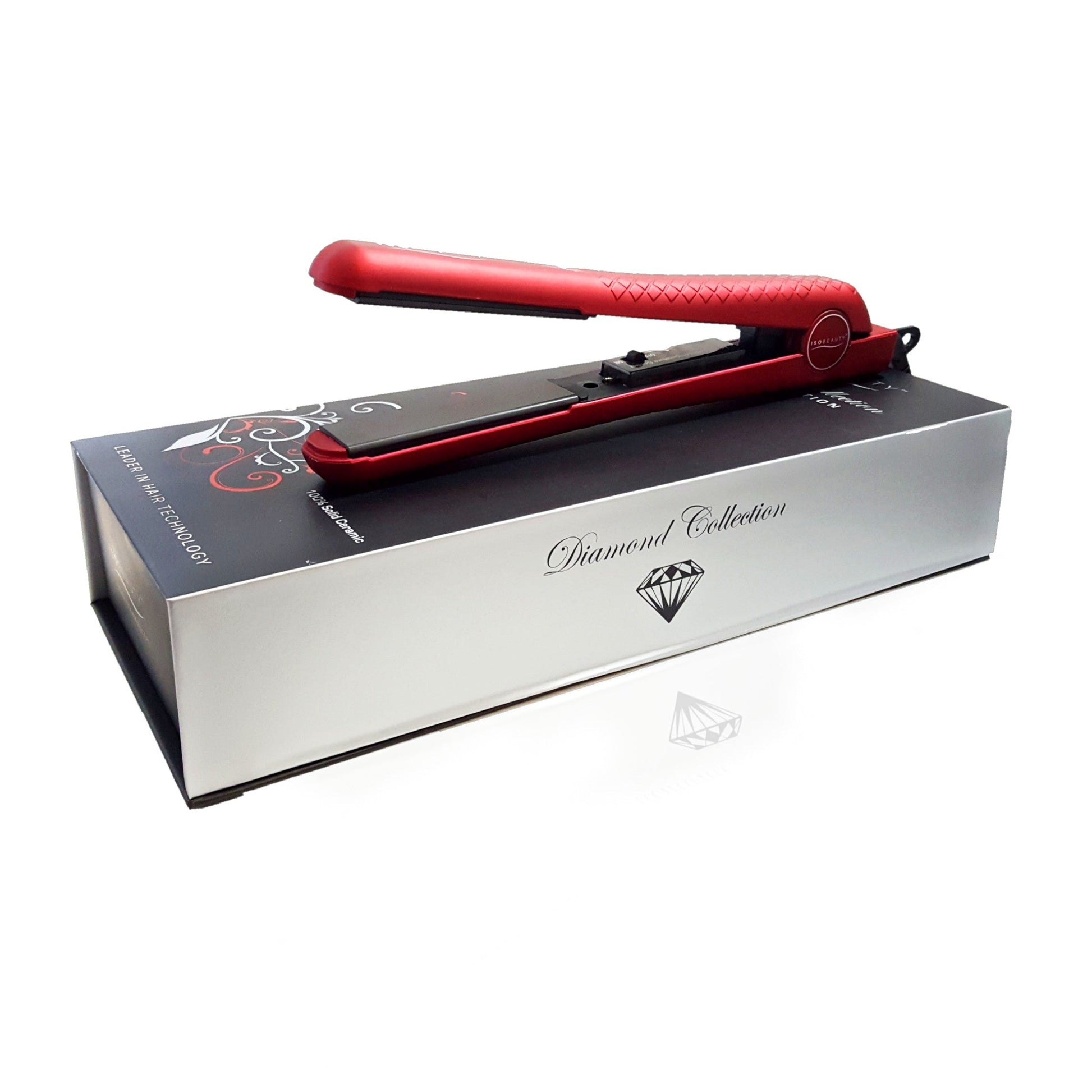 title:Metallic Red 1.25" w/Soft Touch | Flat Iron;color:not applicable