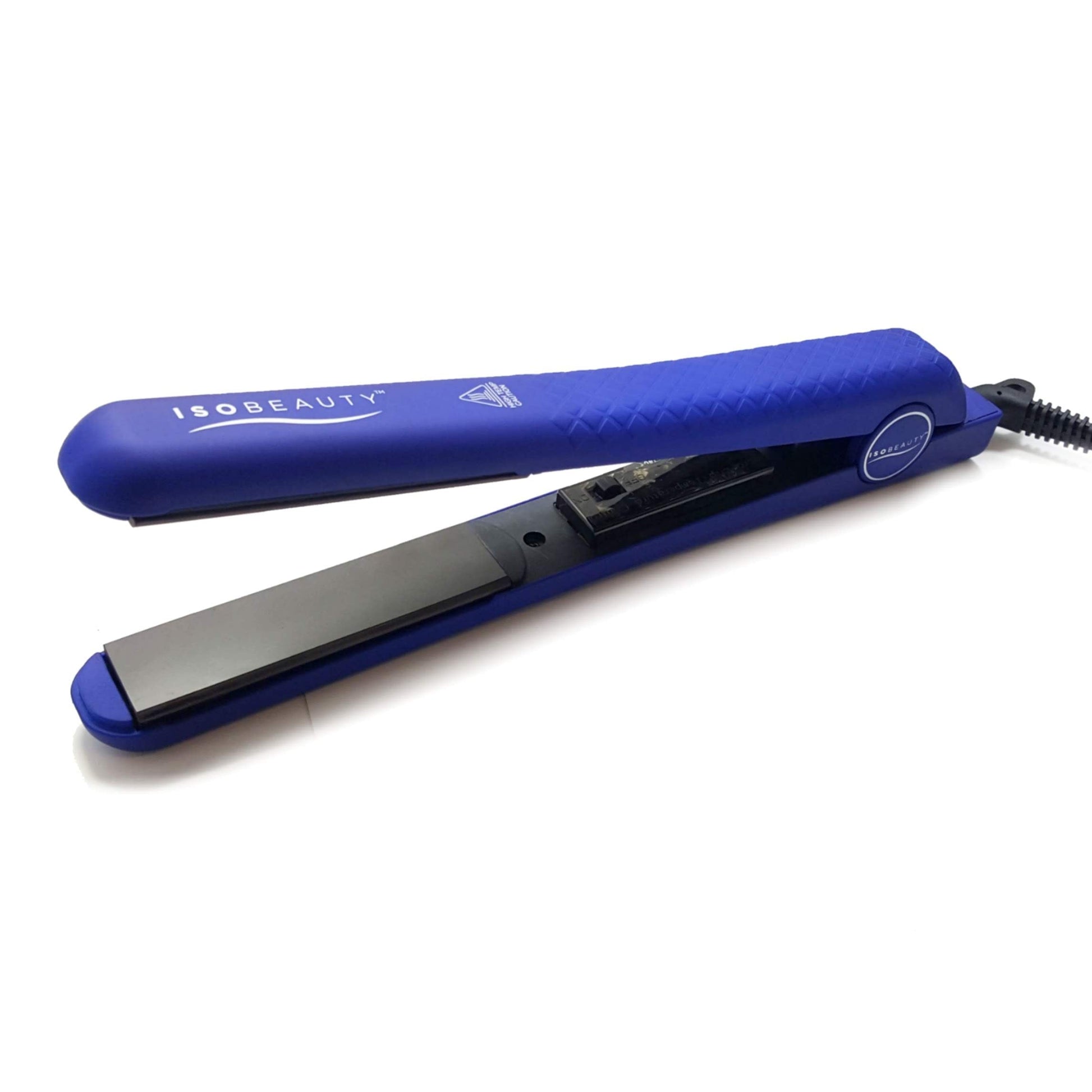 title:Matte Blue 1.25" w/Soft Touch | Flat Iron;color:not applicable