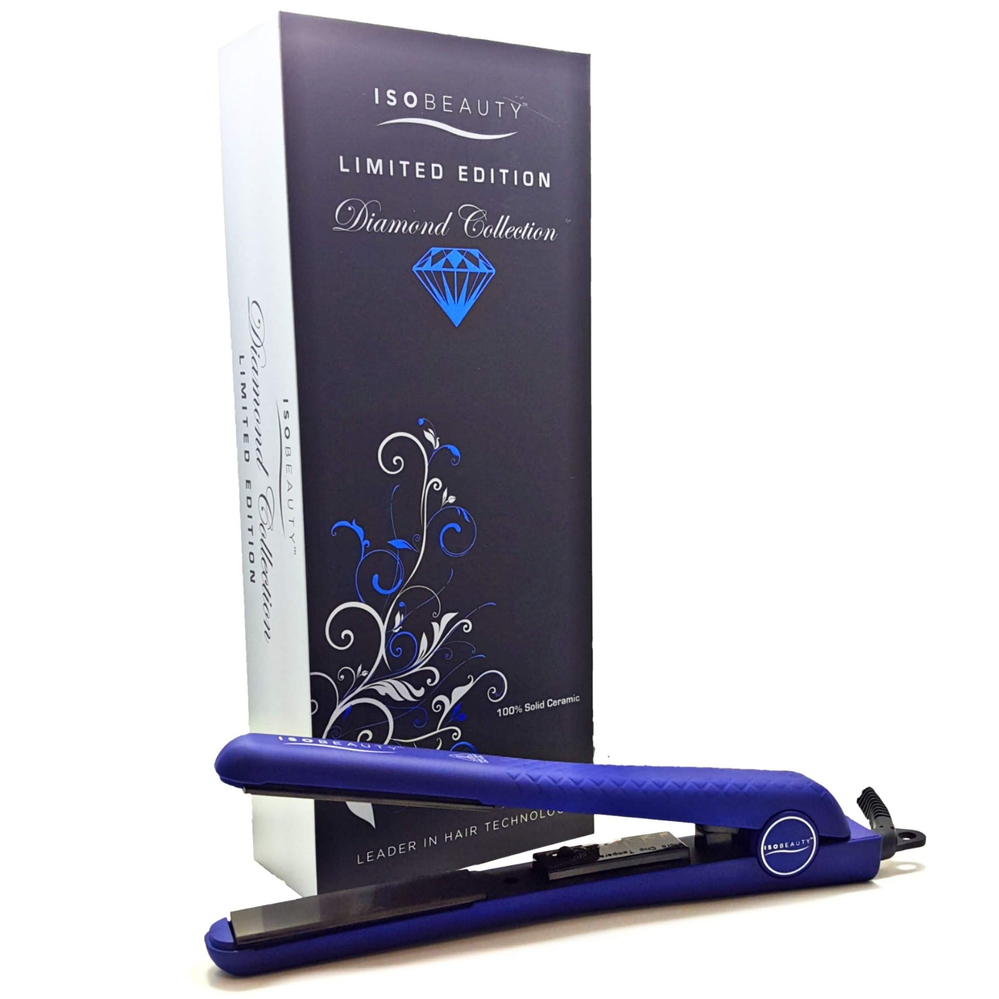 title:Matte Blue 1.25" w/Soft Touch | Flat Iron;color:not applicable