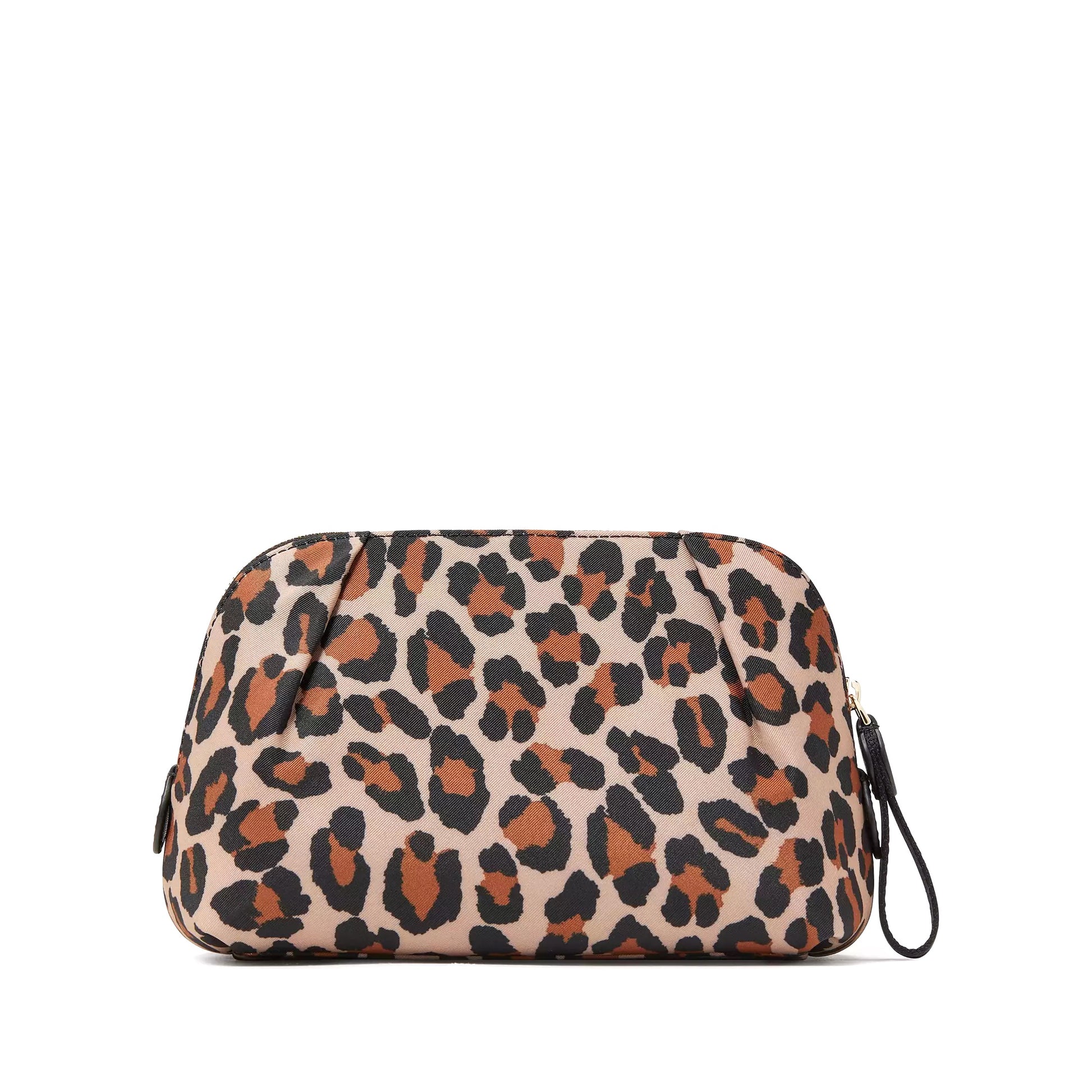 title:Kate Spade Women's Chelsea Spotted Leopard Cosmetic Bag;color:Brown Multi