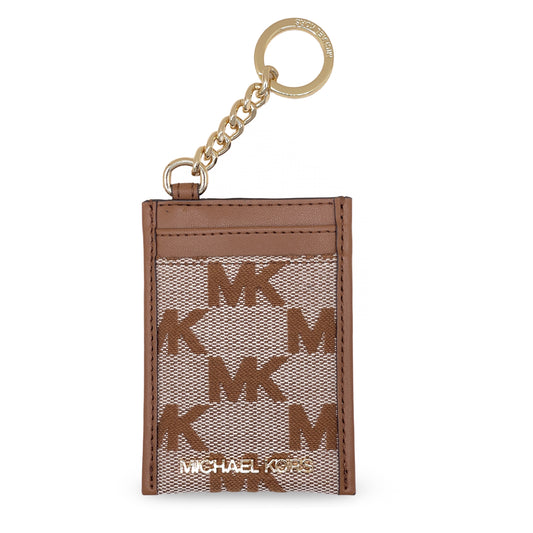 title:Michael Kors Women's Jet Set Travel Small North South Chain Card Case;color:Luggage