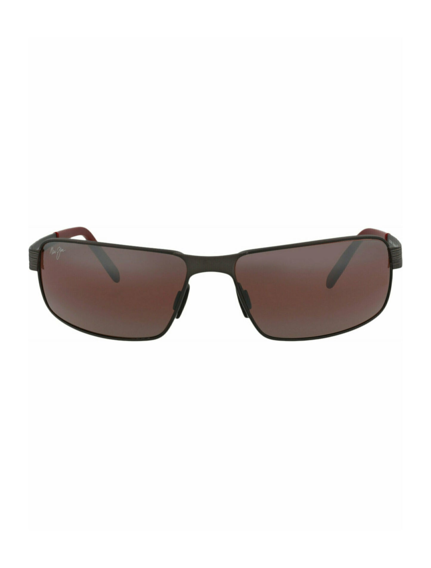 title:Maui Jim Square-Frame Monel Sunglasses;color:Gunmetal Gunmetal Rose