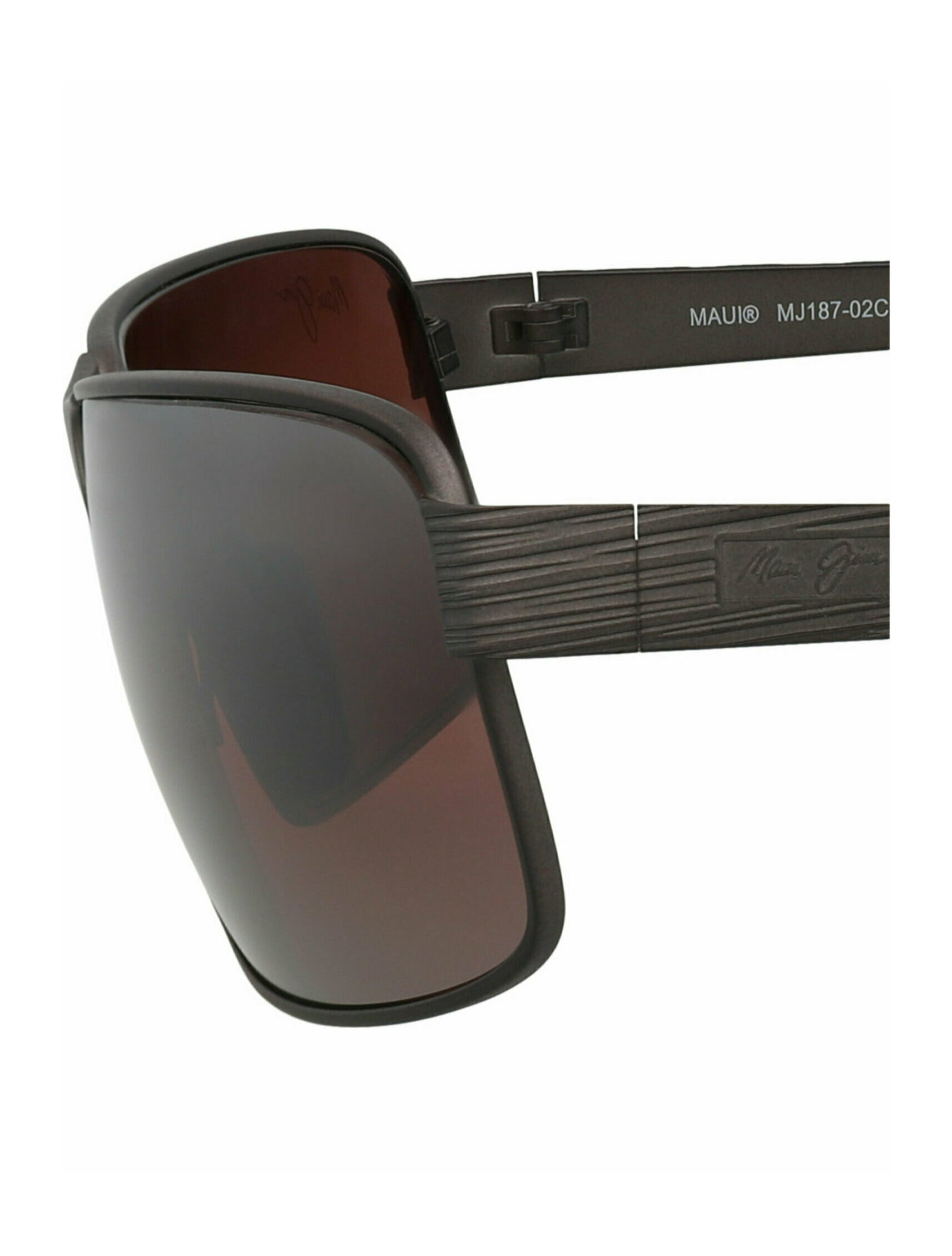 title:Maui Jim Square-Frame Monel Sunglasses;color:Gunmetal Gunmetal Rose