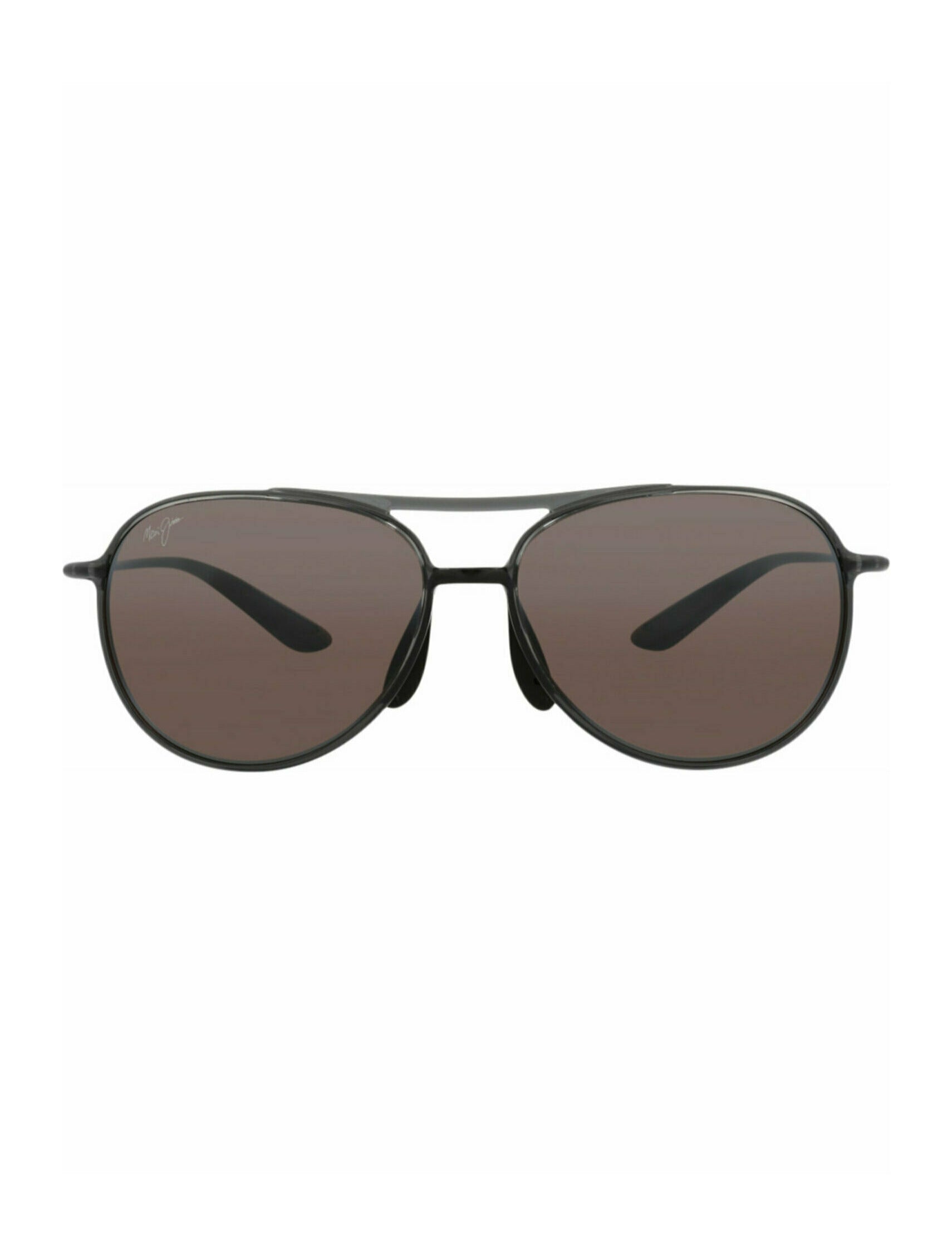 title:Maui Jim Aviator-Frame Nylon Sunglasses;color:Smoke Smoke Rose