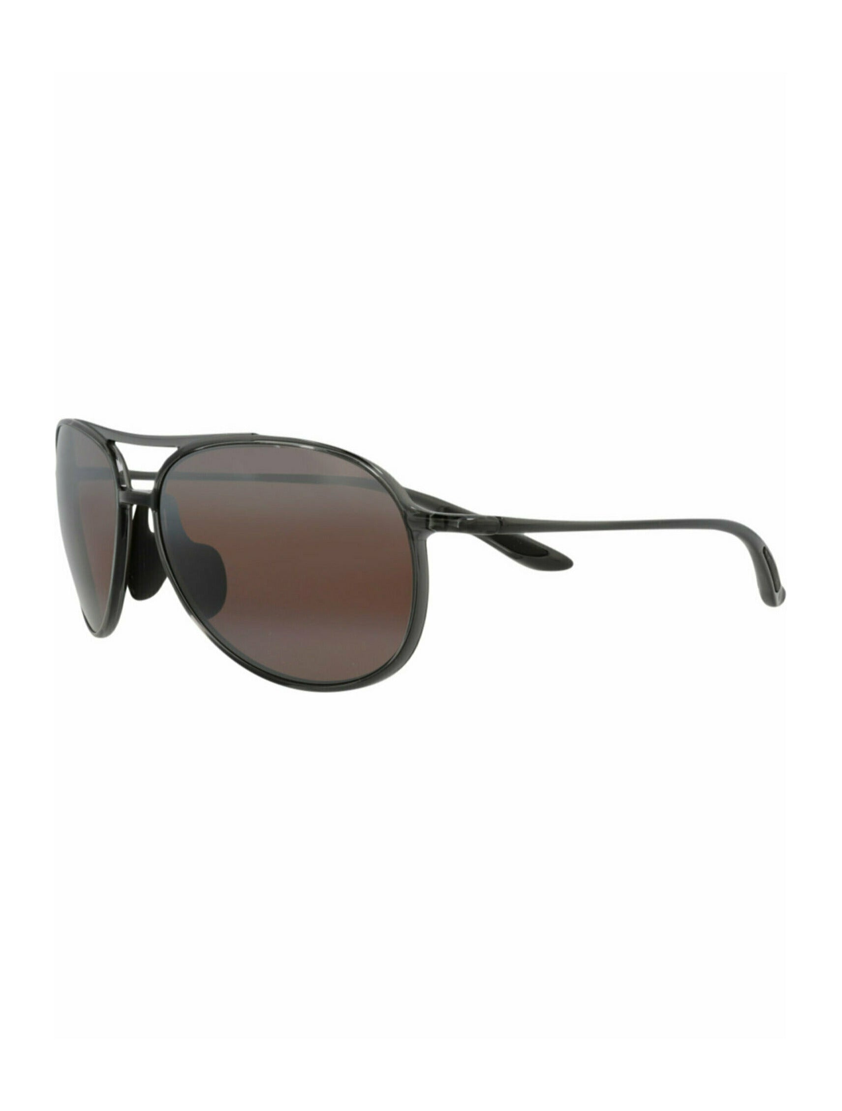 title:Maui Jim Aviator-Frame Nylon Sunglasses;color:Smoke Smoke Rose