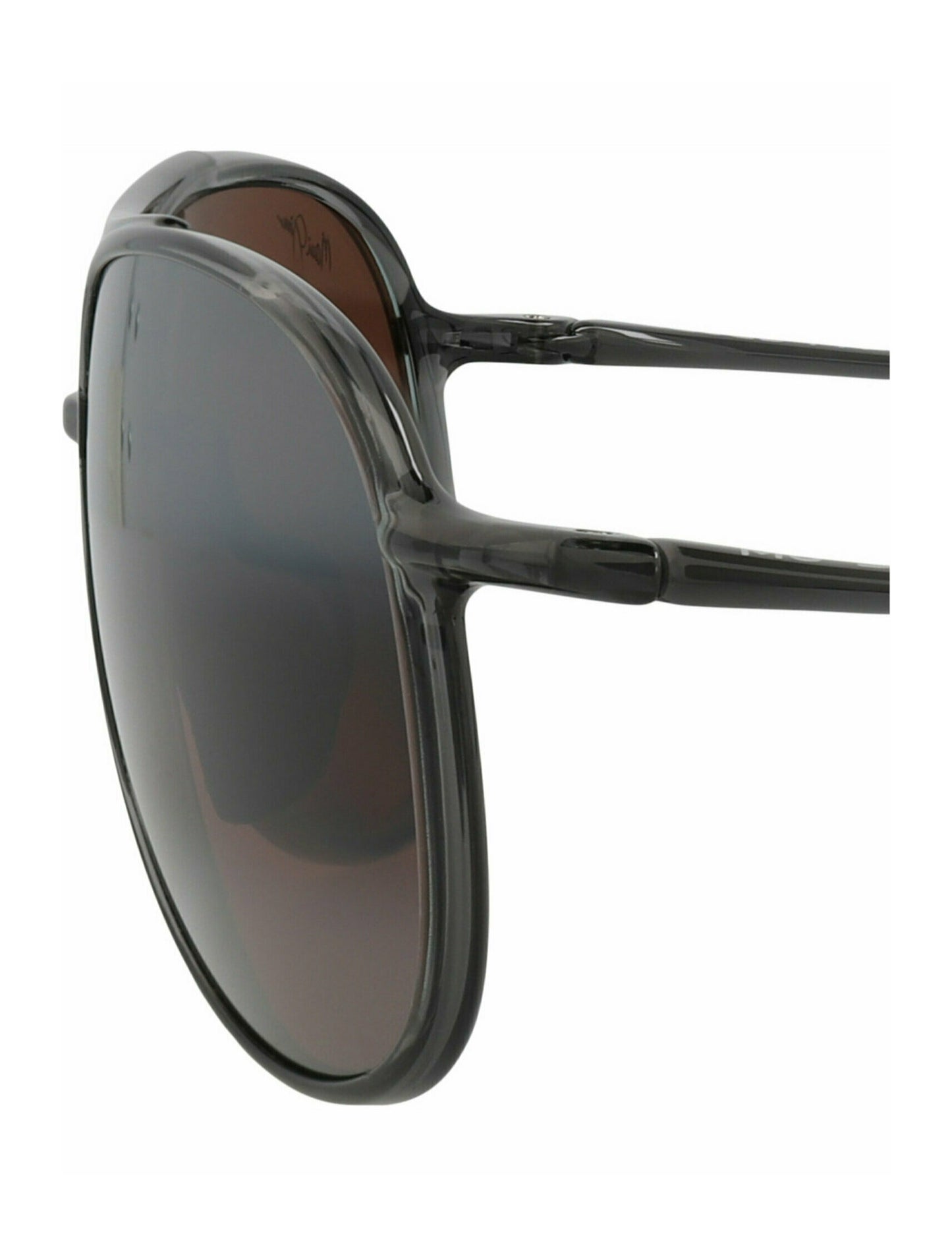 title:Maui Jim Aviator-Frame Nylon Sunglasses;color:Smoke Smoke Rose