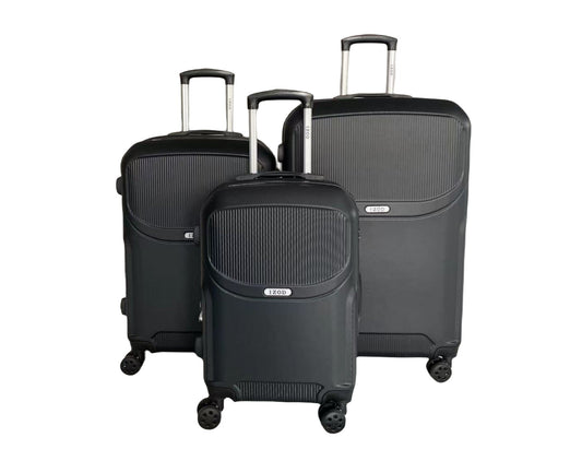 IZOD Regina Expandable ABS Hard shell Lightweight 360 Dual Spinning Wheels Combo Lock 28", 24", 20" 3 Piece Luggage Set