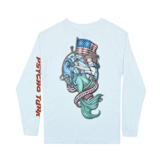 Men's Star Spangled Babe Long Sleeve Graphic Tee