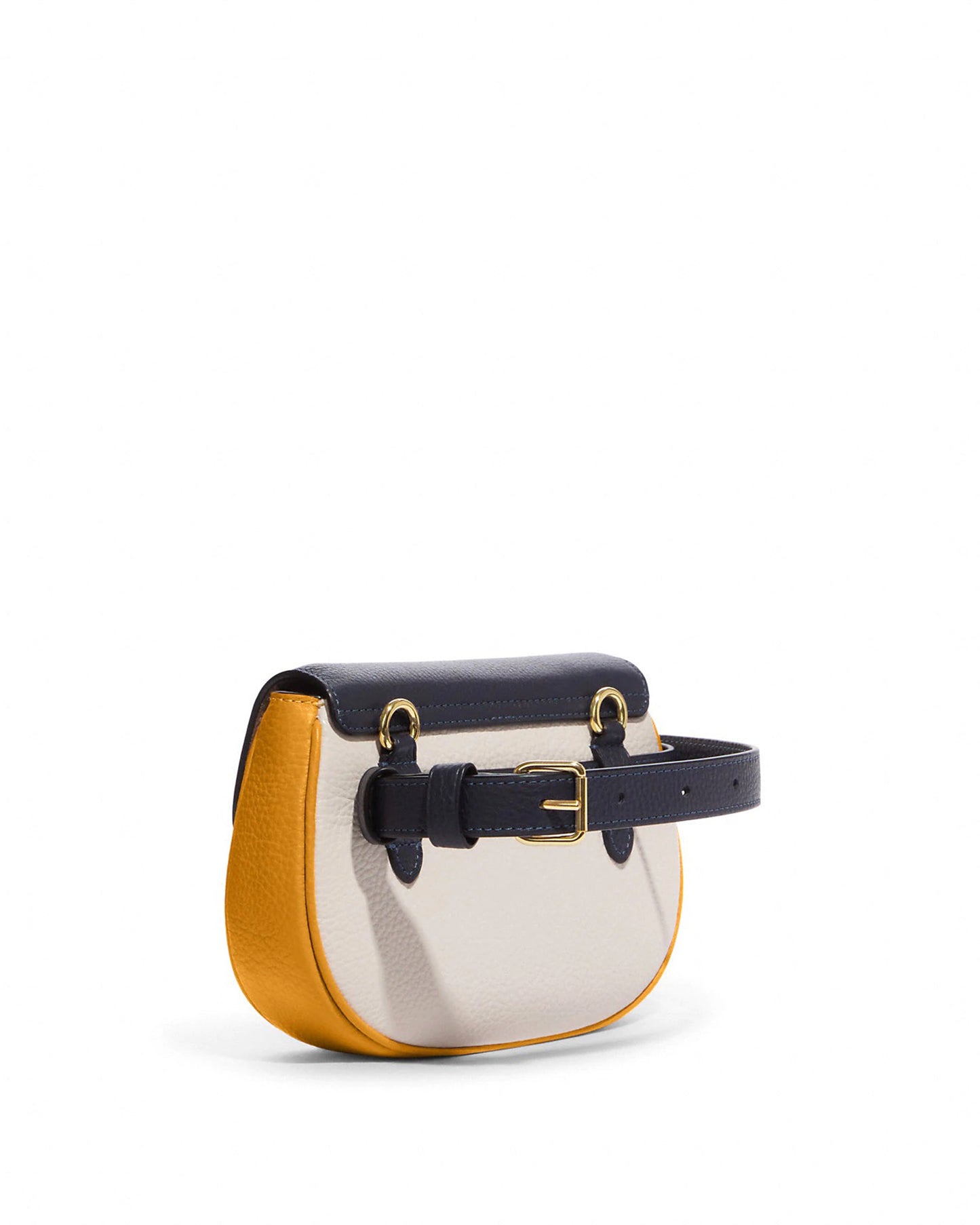 title:Coach Women's Saddle Belt Bag In Colorblock;color:Mustard Yellow Multi