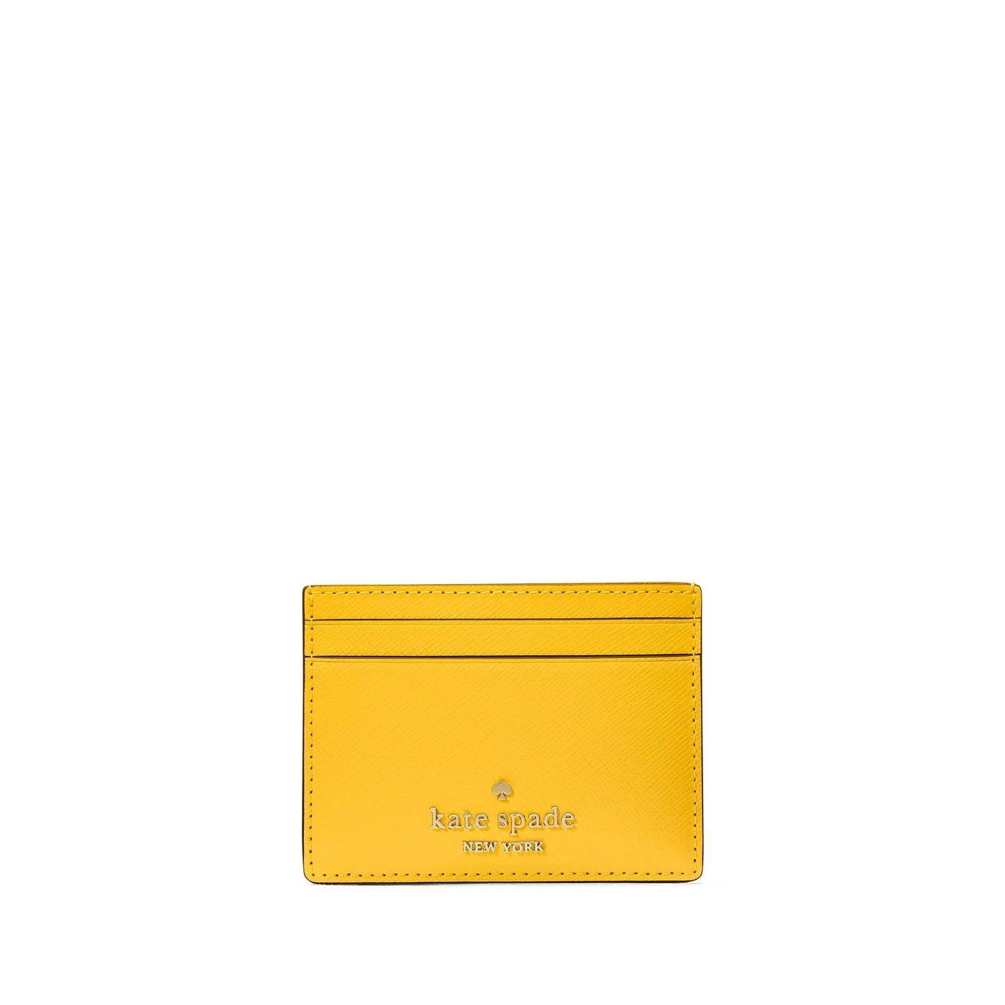 title:Kate Spade Women's Madison Small Slim Card Holder;color:Daffodil