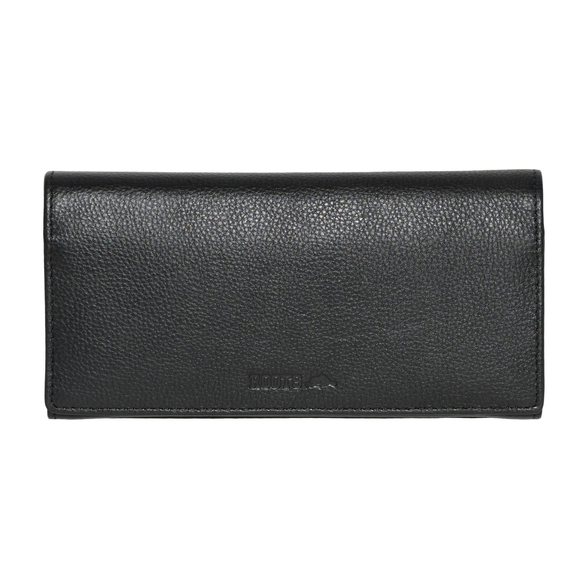 Roots Ladies Large Clutch Wallet with Removable Checkbook - Ruumur