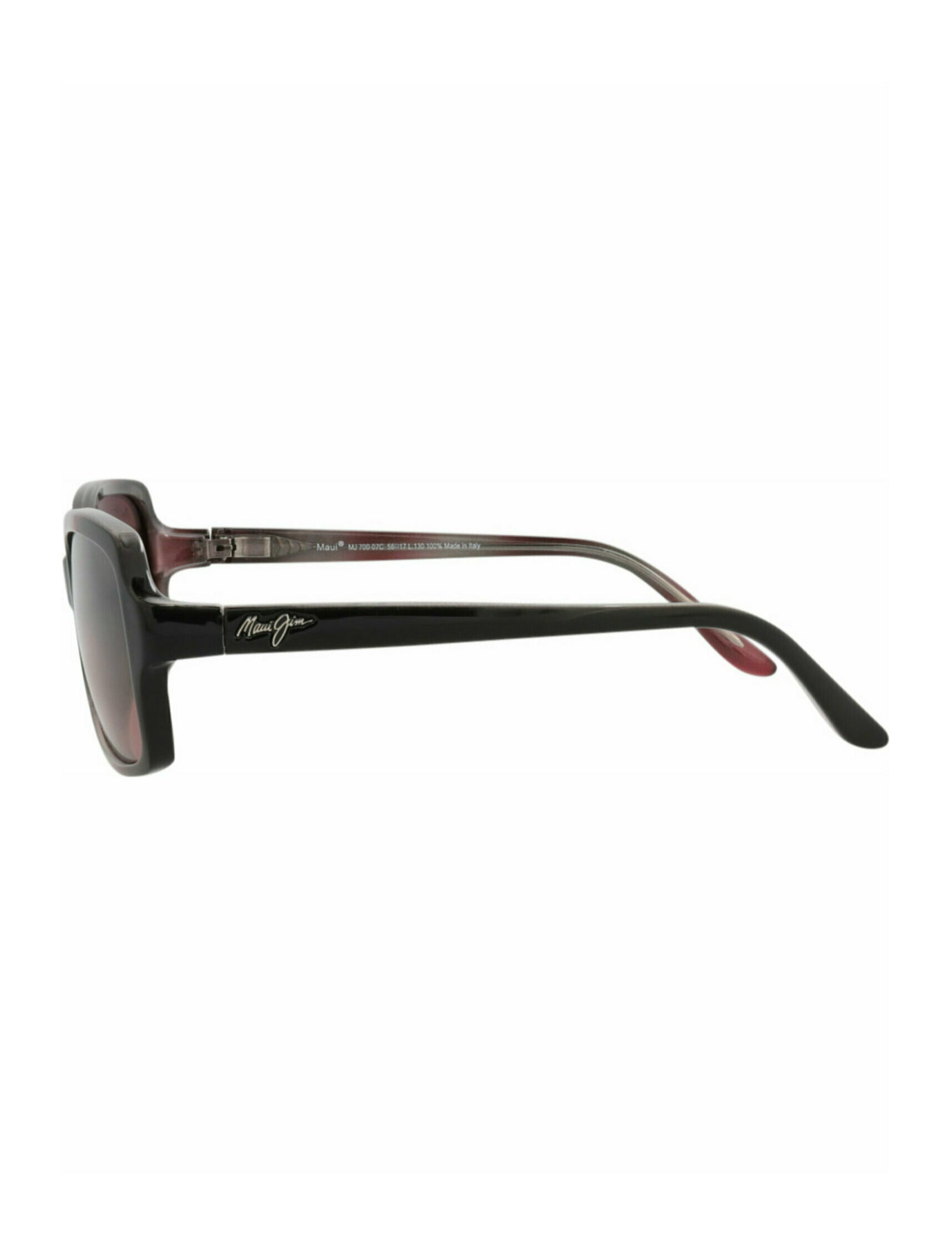 title:Maui Jim Round-Frame Nylon Sunglasses;color:Burgundy Burgundy Rose