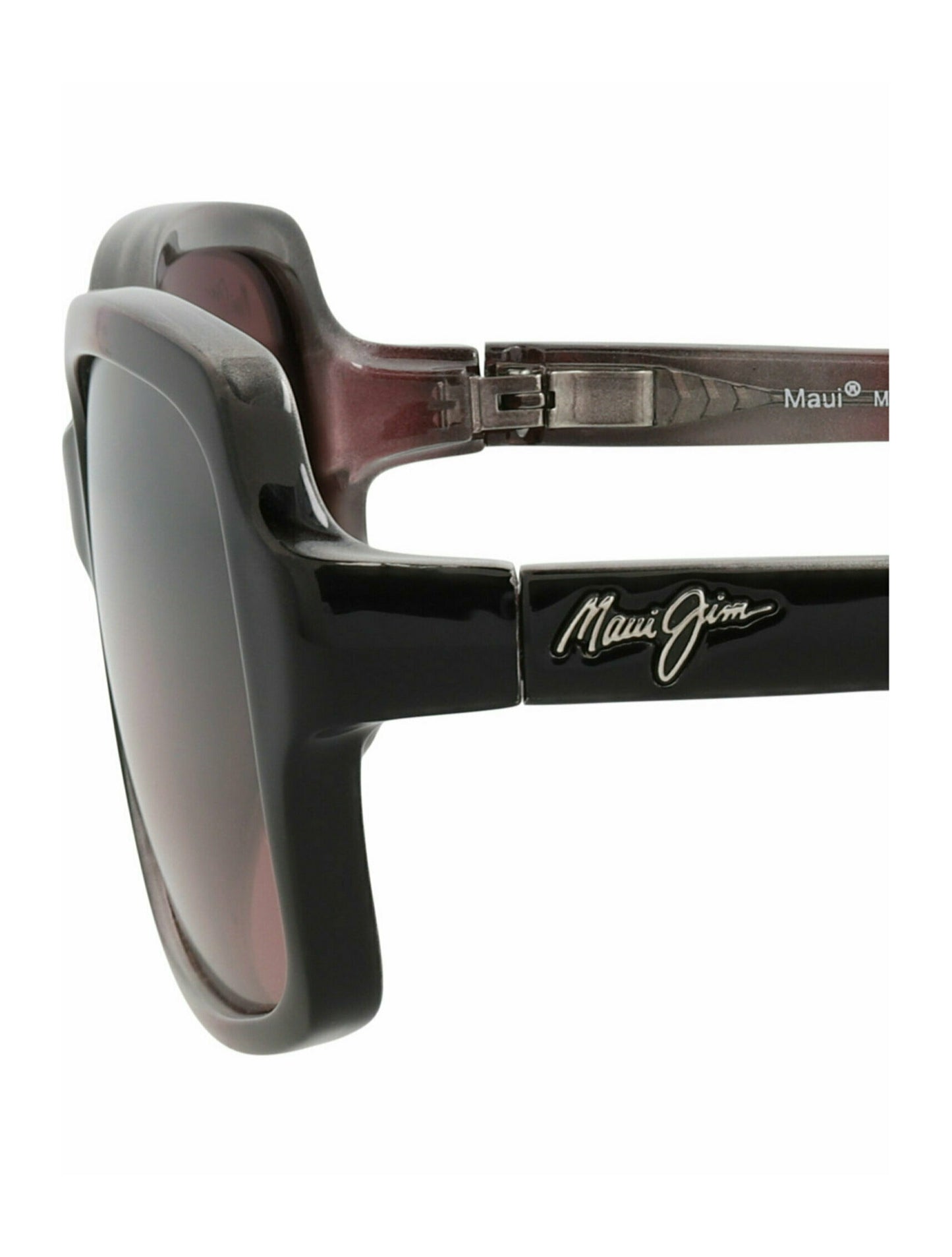 title:Maui Jim Round-Frame Nylon Sunglasses;color:Burgundy Burgundy Rose