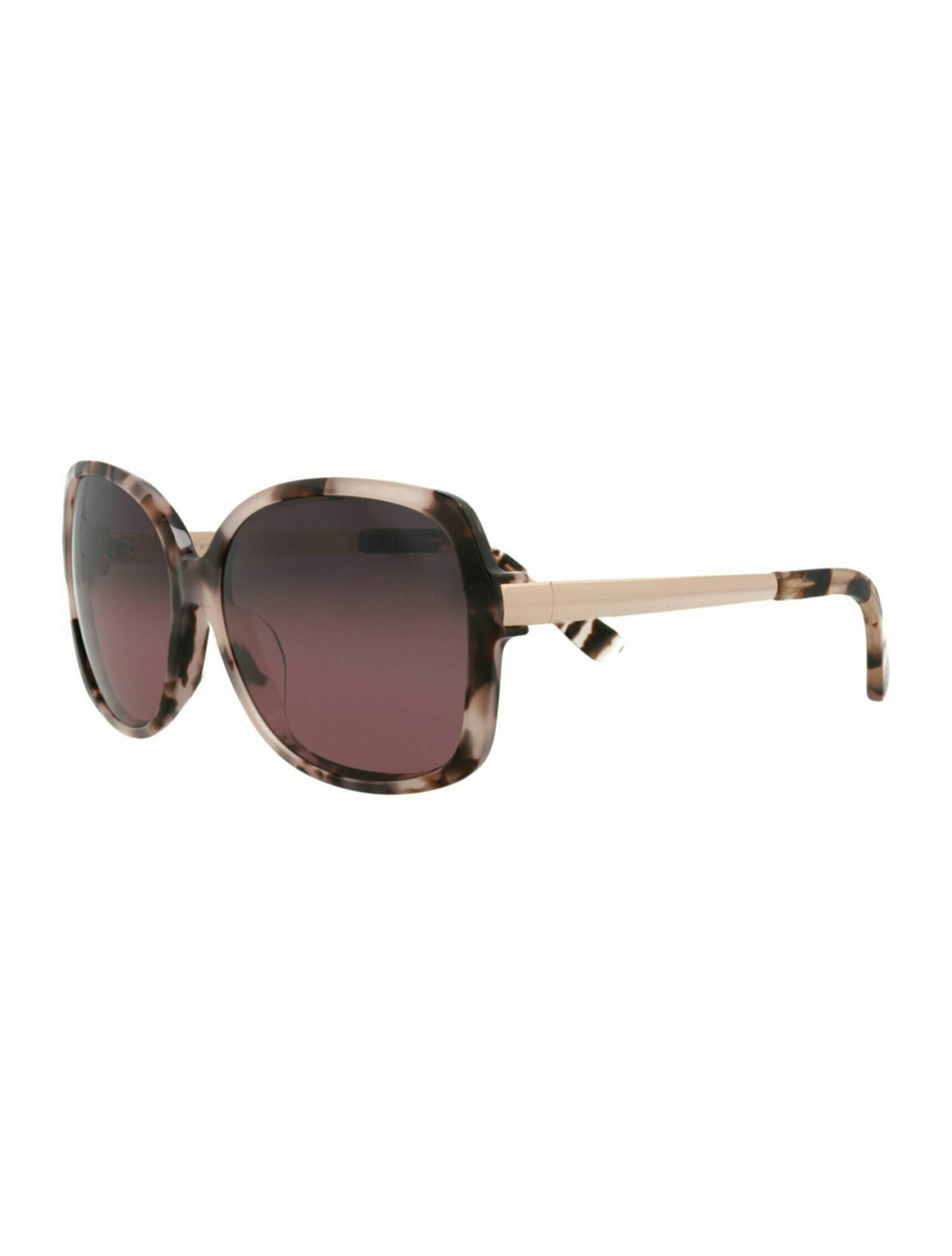 title:Maui Jim Round-Frame Nylon Sunglasses;color:Tortoise Rose Gold Rose