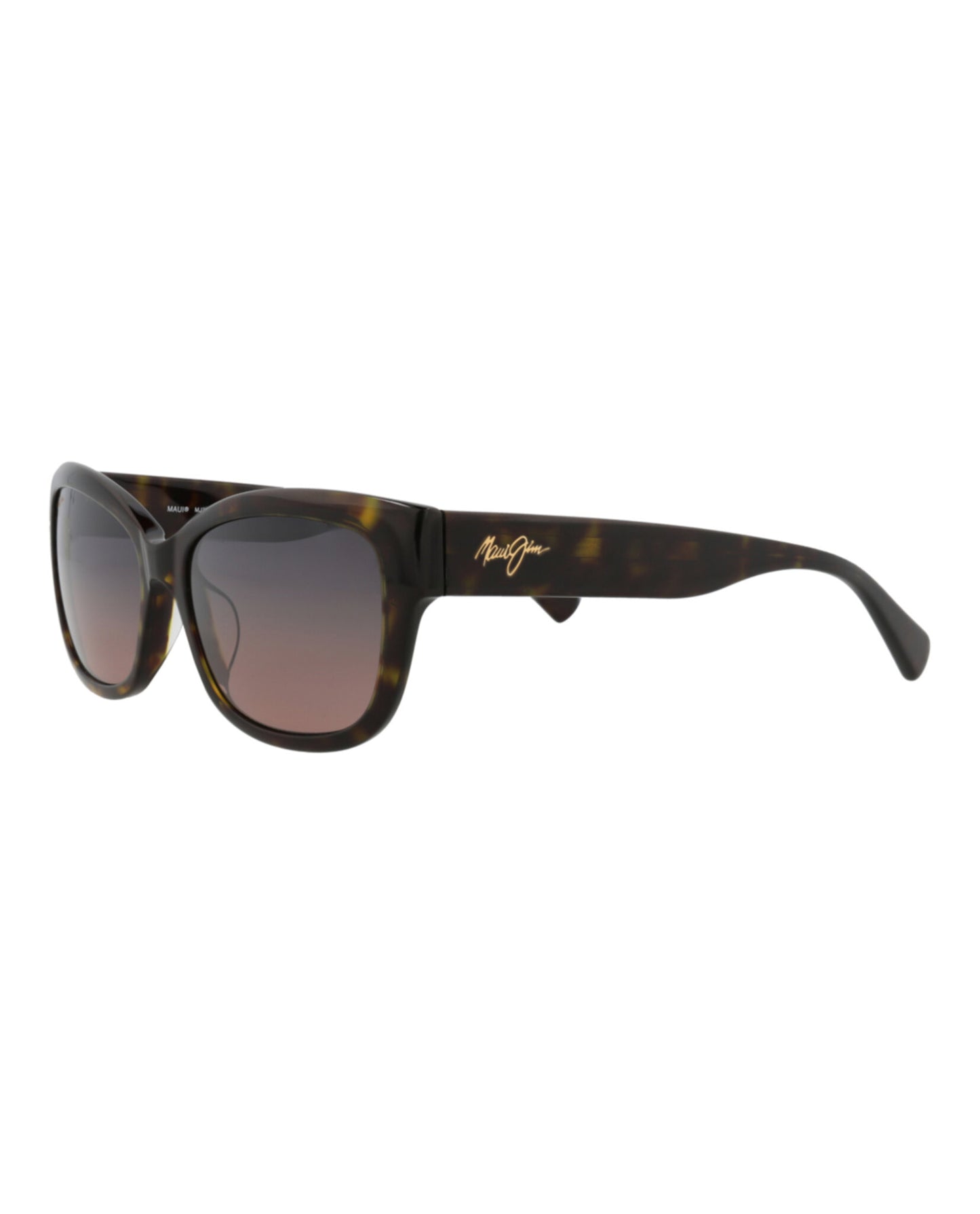 title:Maui Jim Cat Eye-Frame Acetate Sunglasses;color:Tortoise Tortoise Rose