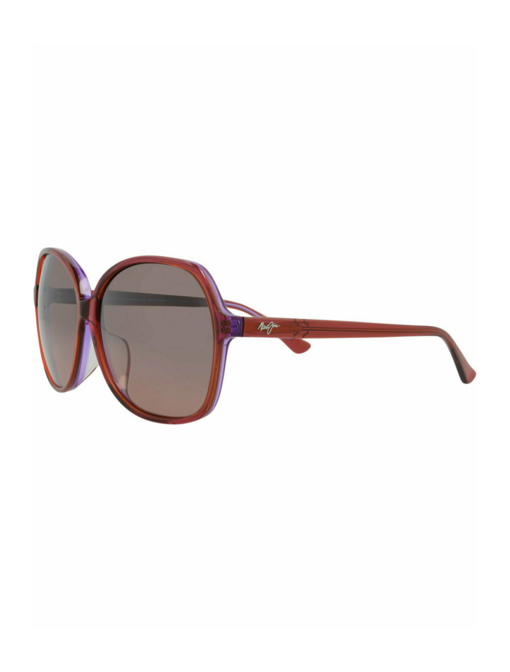 title:Maui Jim Round-Frame Acetate Sunglasses;color:Pink Pink Rose