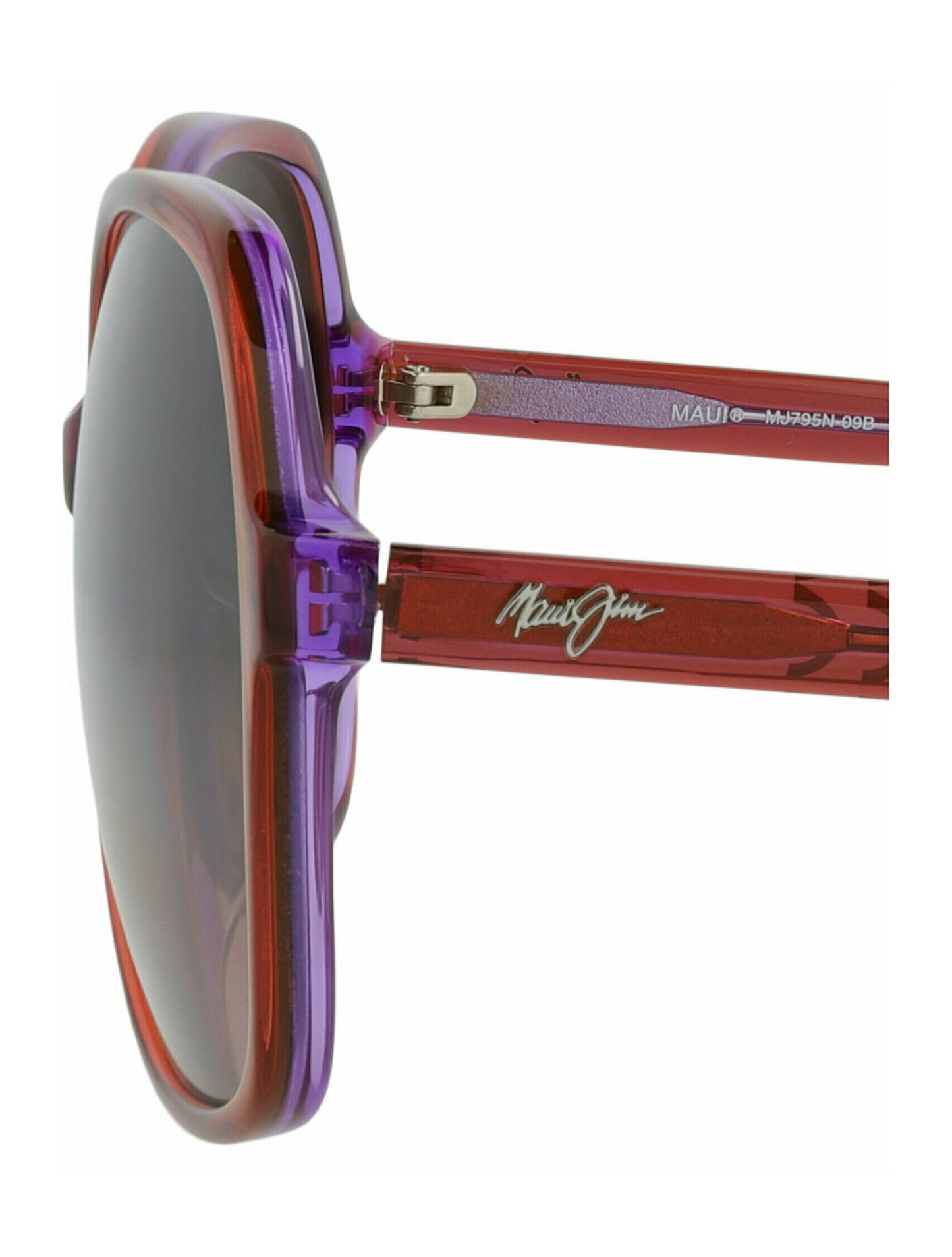 title:Maui Jim Round-Frame Acetate Sunglasses;color:Pink Pink Rose