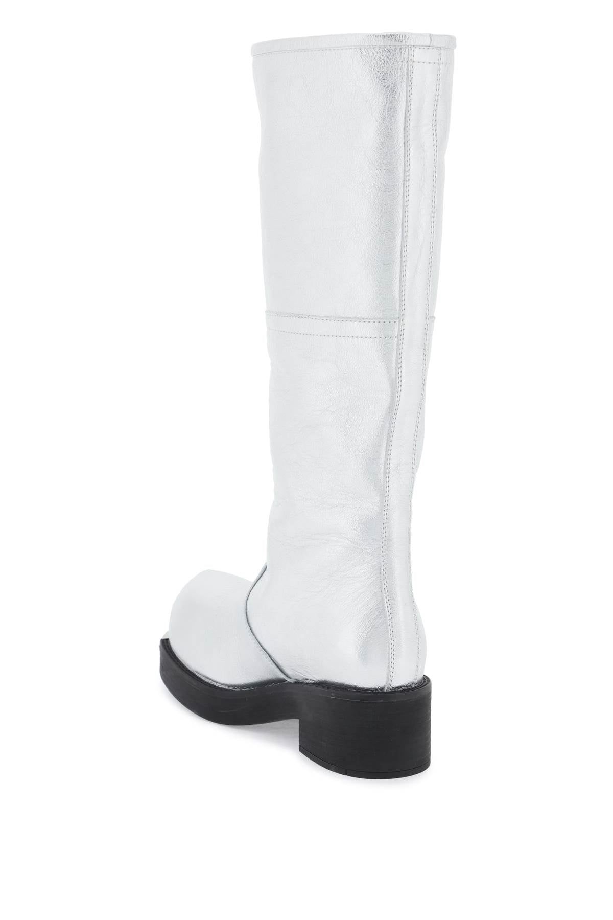 Mm6 Maison Margiela Laminated Leather Boots