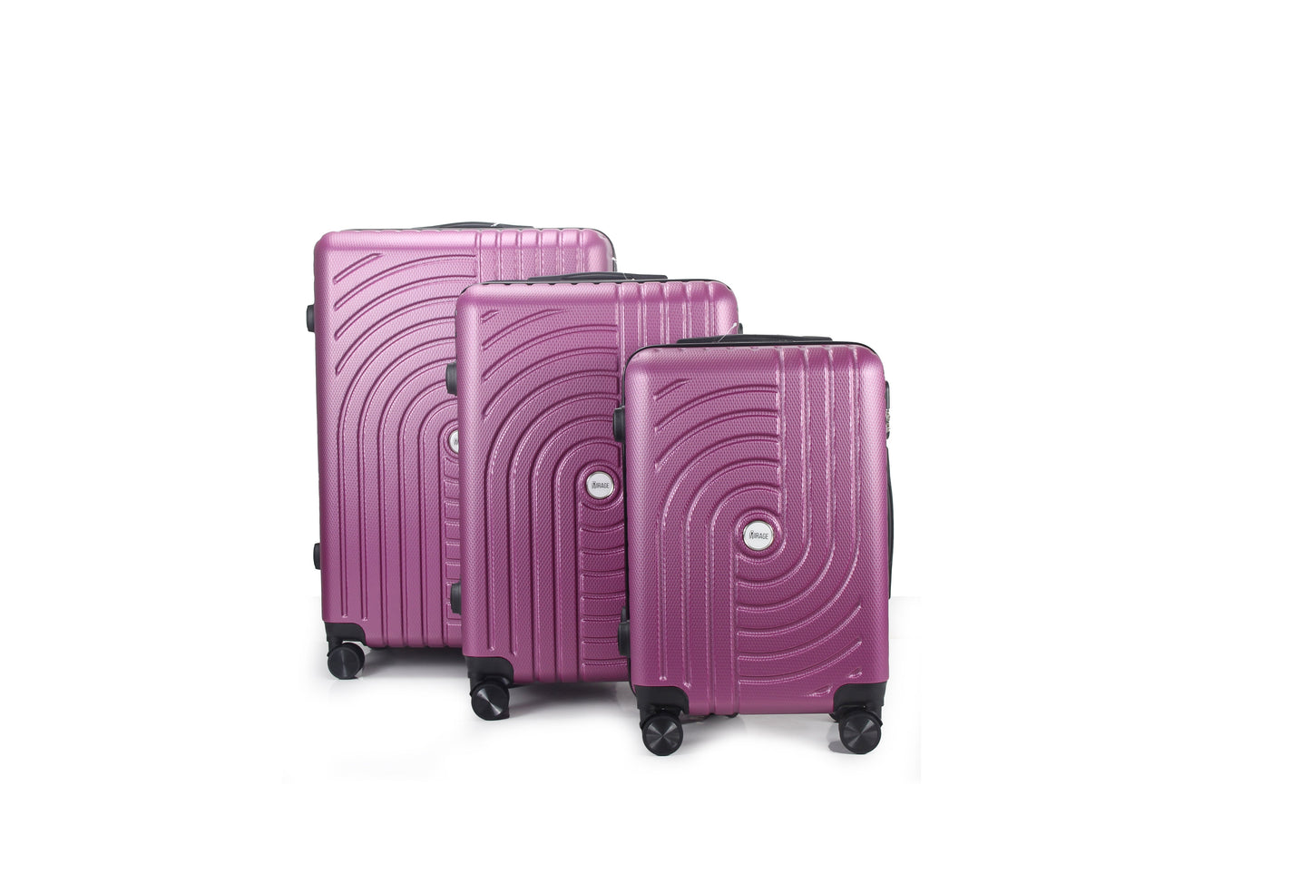 Sally ABS Hard shell Lightweight 360 Dual Spinning Wheels Combo Lock 28" 24", 20" 3 Piece Luggage Set