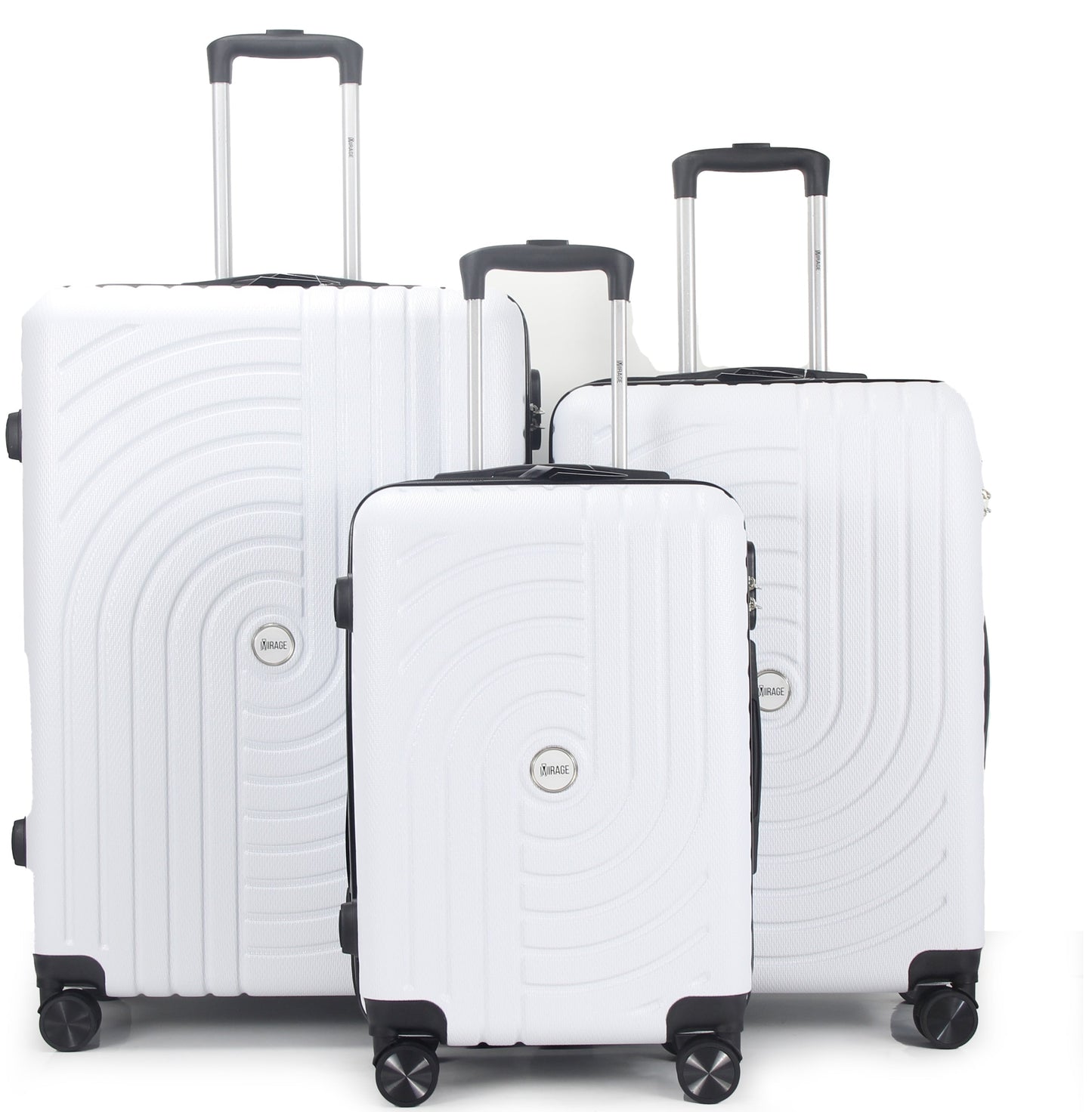 Sally ABS Hard shell Lightweight 360 Dual Spinning Wheels Combo Lock 28" 24", 20" 3 Piece Luggage Set