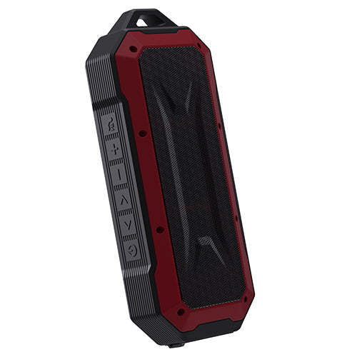 title:Supersonic Duro Water-Resistant Portable Bluetooth Speaker;color:Red