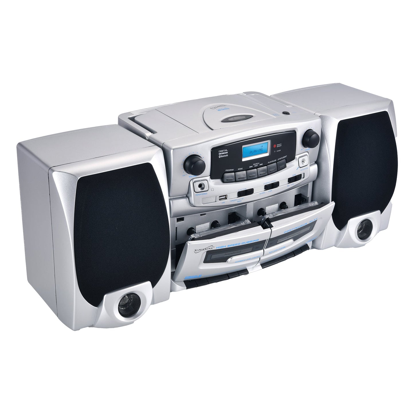 title:Supersonic Bluetooth Audio System;color:Silver