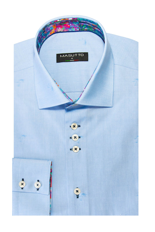 MASUTTO SCOTTIE/02 LONG SLEEVE BUTTON DOWN SHIRT