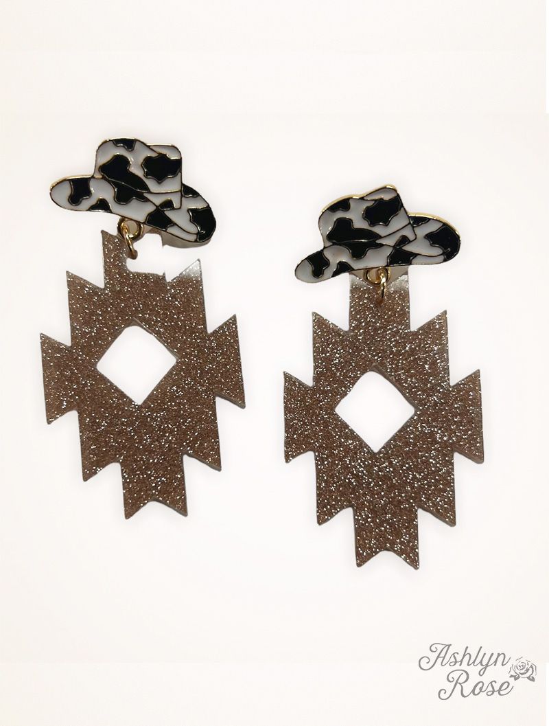 Into the Desert Drop Earring in Tan