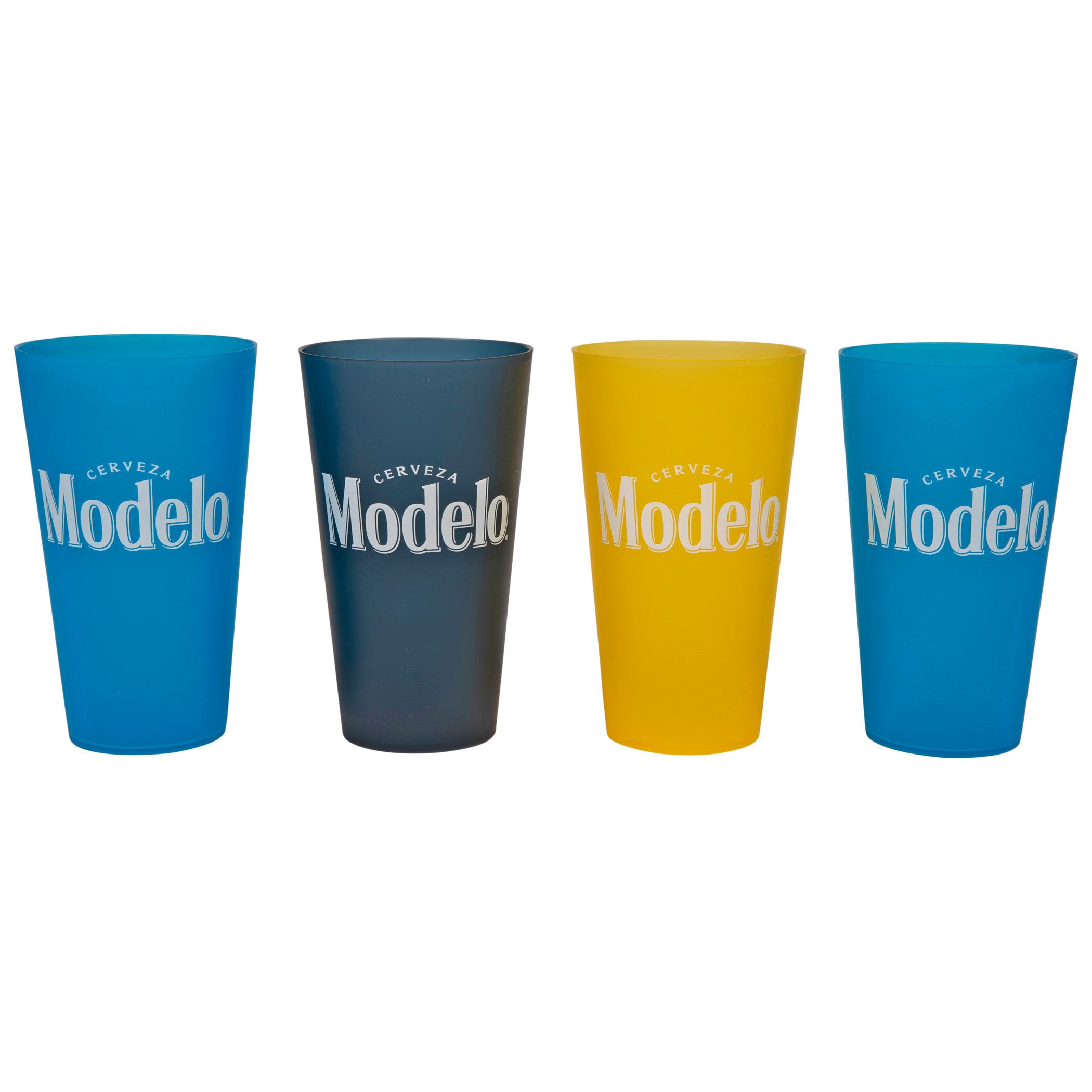 title:Modelo Cerveza Multi-Colored 4-Pack Plastic 22 Ounce Cups;color:Multi-Color