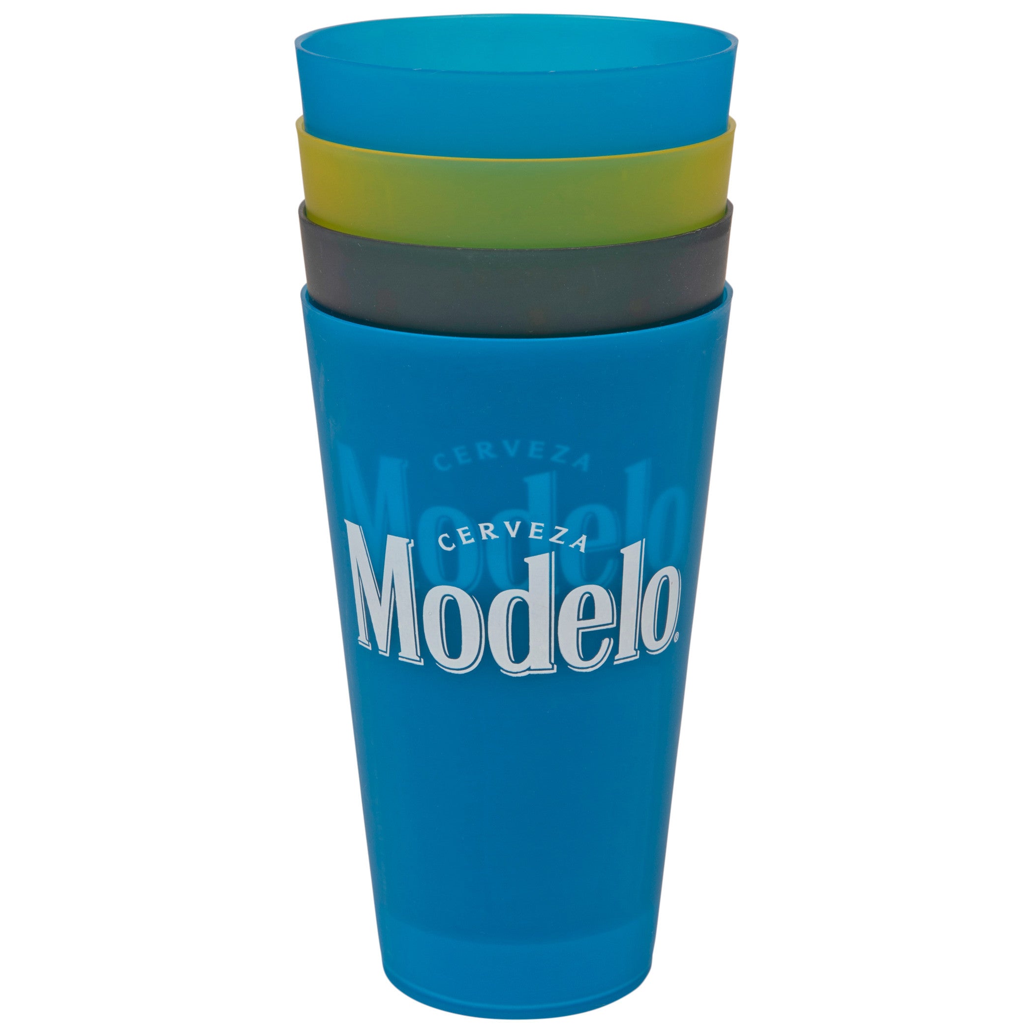 title:Modelo Cerveza Multi-Colored 4-Pack Plastic 22 Ounce Cups;color:Multi-Color