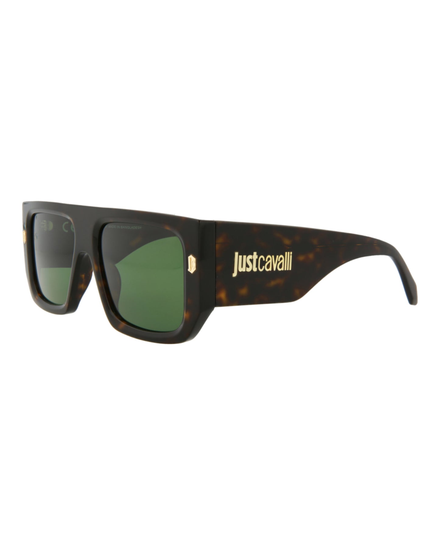 title:Just Cavalli Core Sunglasses Style # Style #SJC022K;color:Dark Havana Dark Havana Green