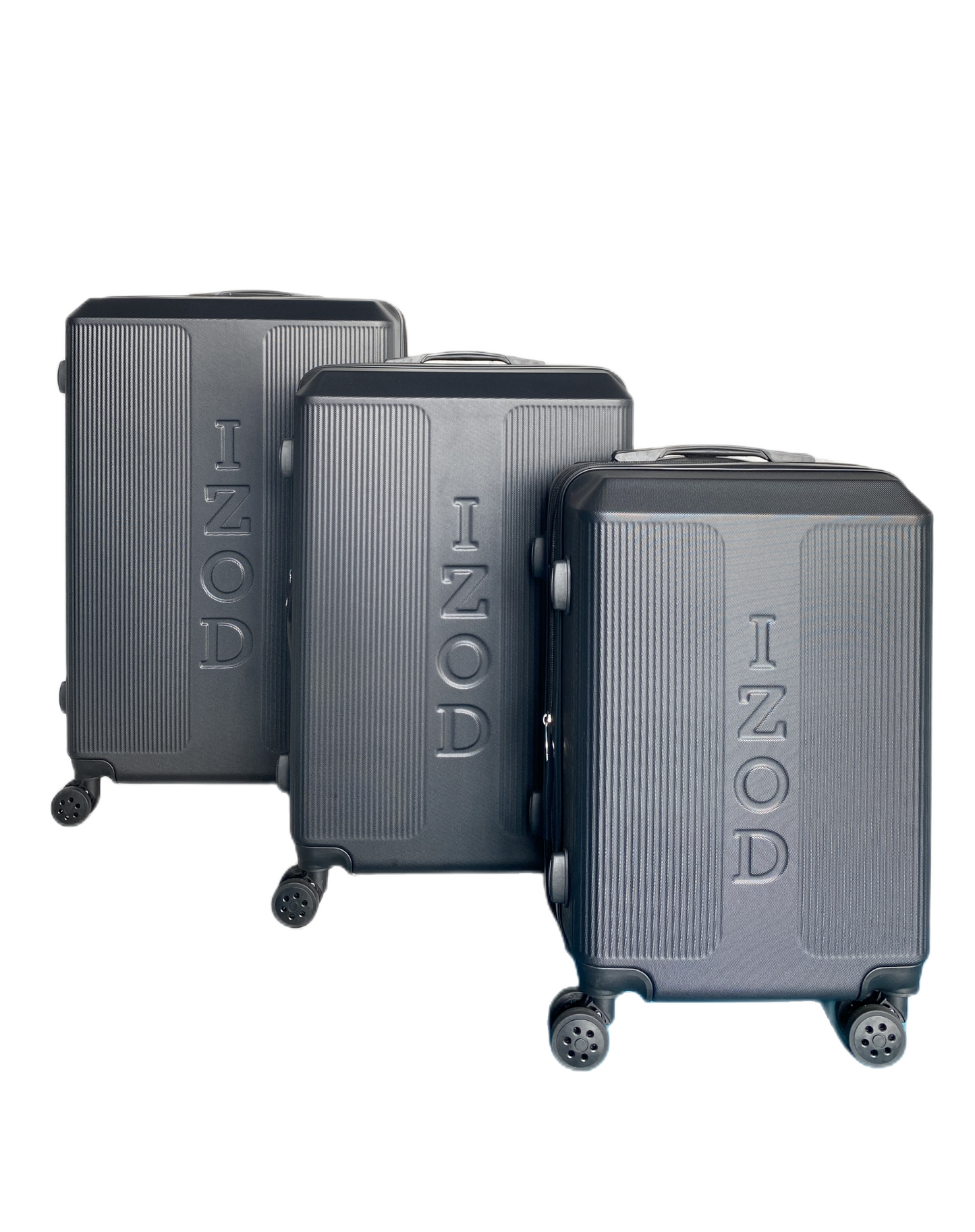 IZOD Skye Expandable ABS Hard shell Lightweight 360 Dual Spinning Wheels Combo Lock 28", 24", 20" 3 Piece Luggage Set