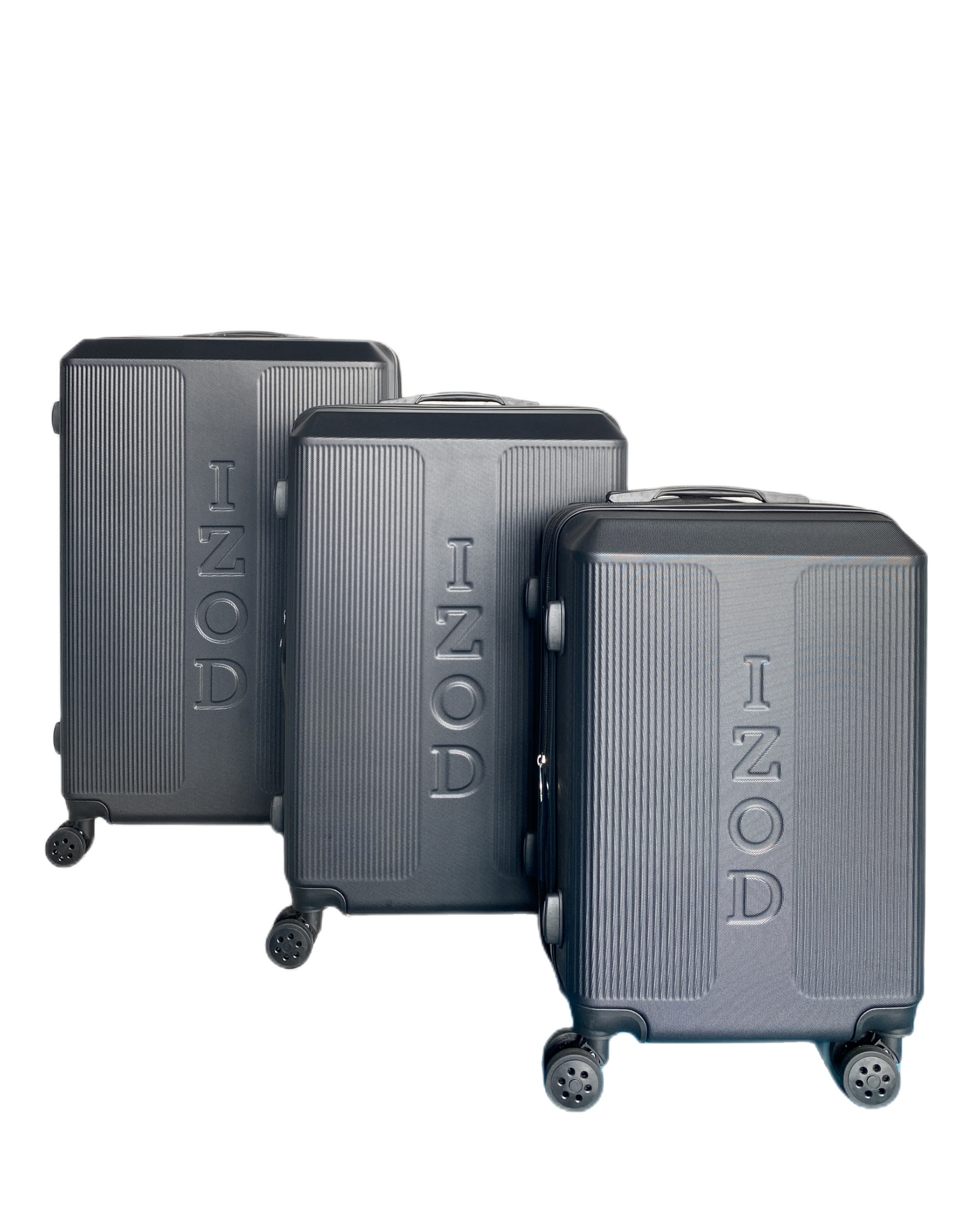 IZOD Skye Expandable ABS Hard shell Lightweight 360 Dual Spinning Wheels Combo Lock 28", 24", 20" 3 Piece Luggage Set