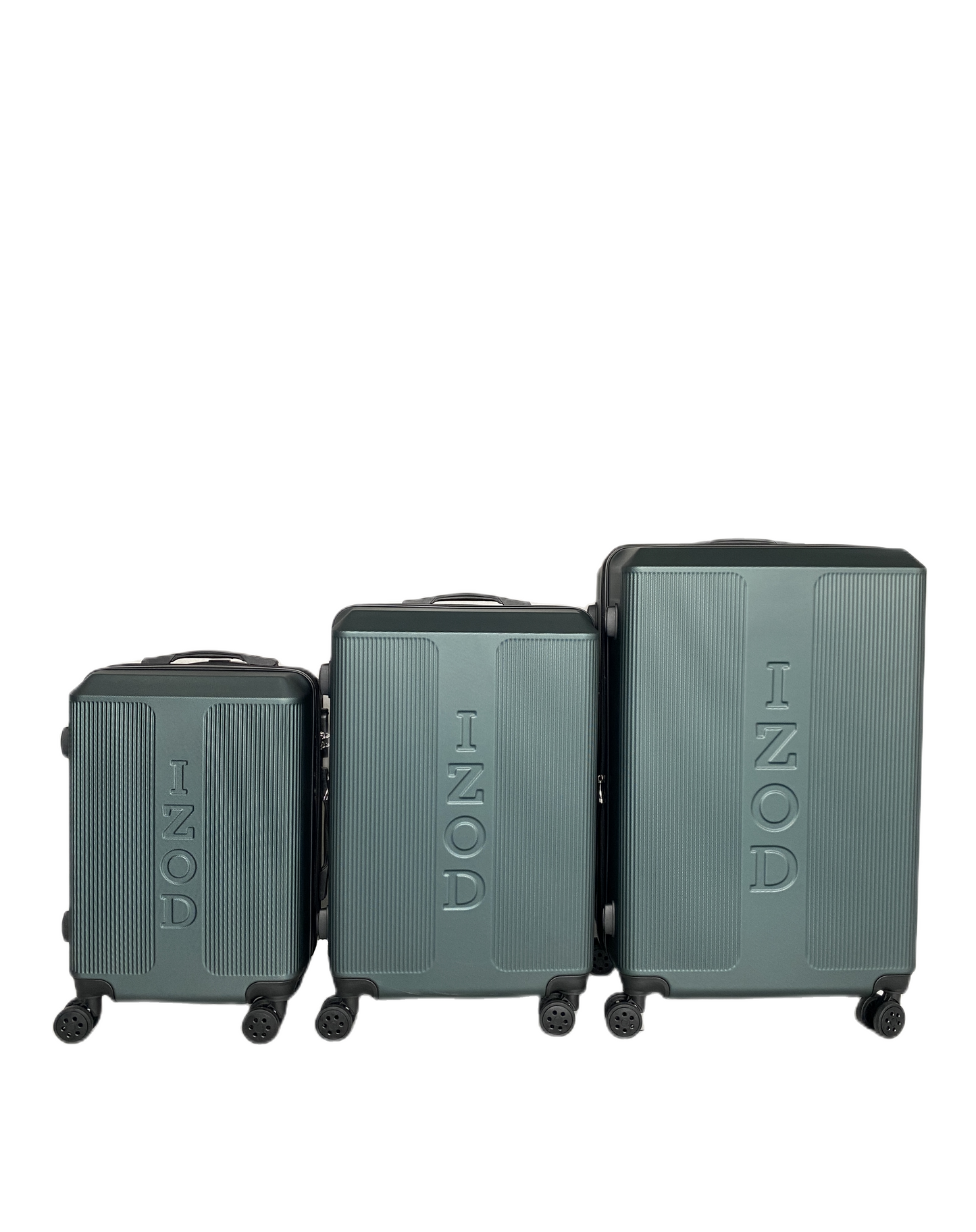 IZOD Skye Expandable ABS Hard shell Lightweight 360 Dual Spinning Wheels Combo Lock 28", 24", 20" 3 Piece Luggage Set