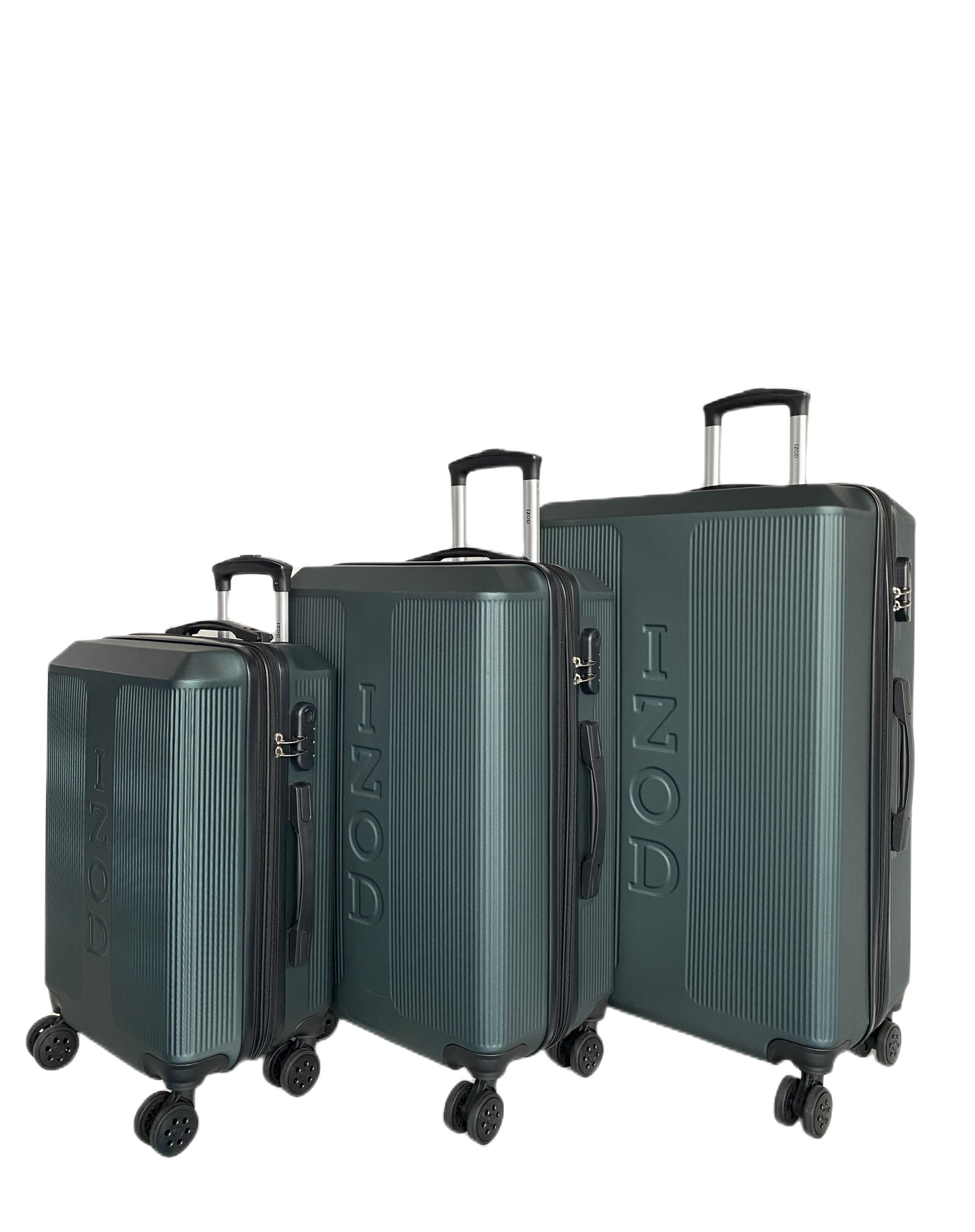 IZOD Skye Expandable ABS Hard shell Lightweight 360 Dual Spinning Wheels Combo Lock 28", 24", 20" 3 Piece Luggage Set