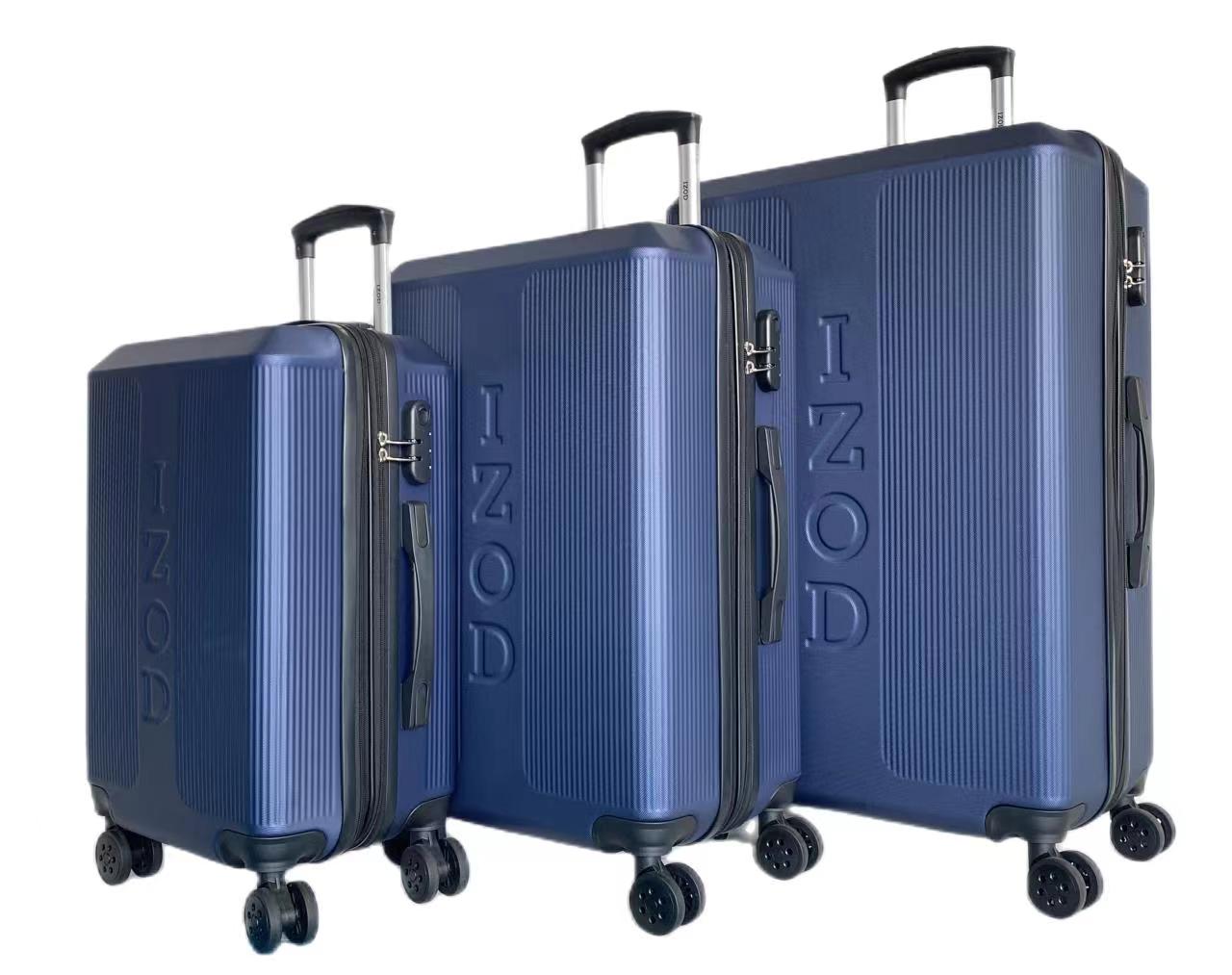 IZOD Skye Expandable ABS Hard shell Lightweight 360 Dual Spinning Wheels Combo Lock 28", 24", 20" 3 Piece Luggage Set