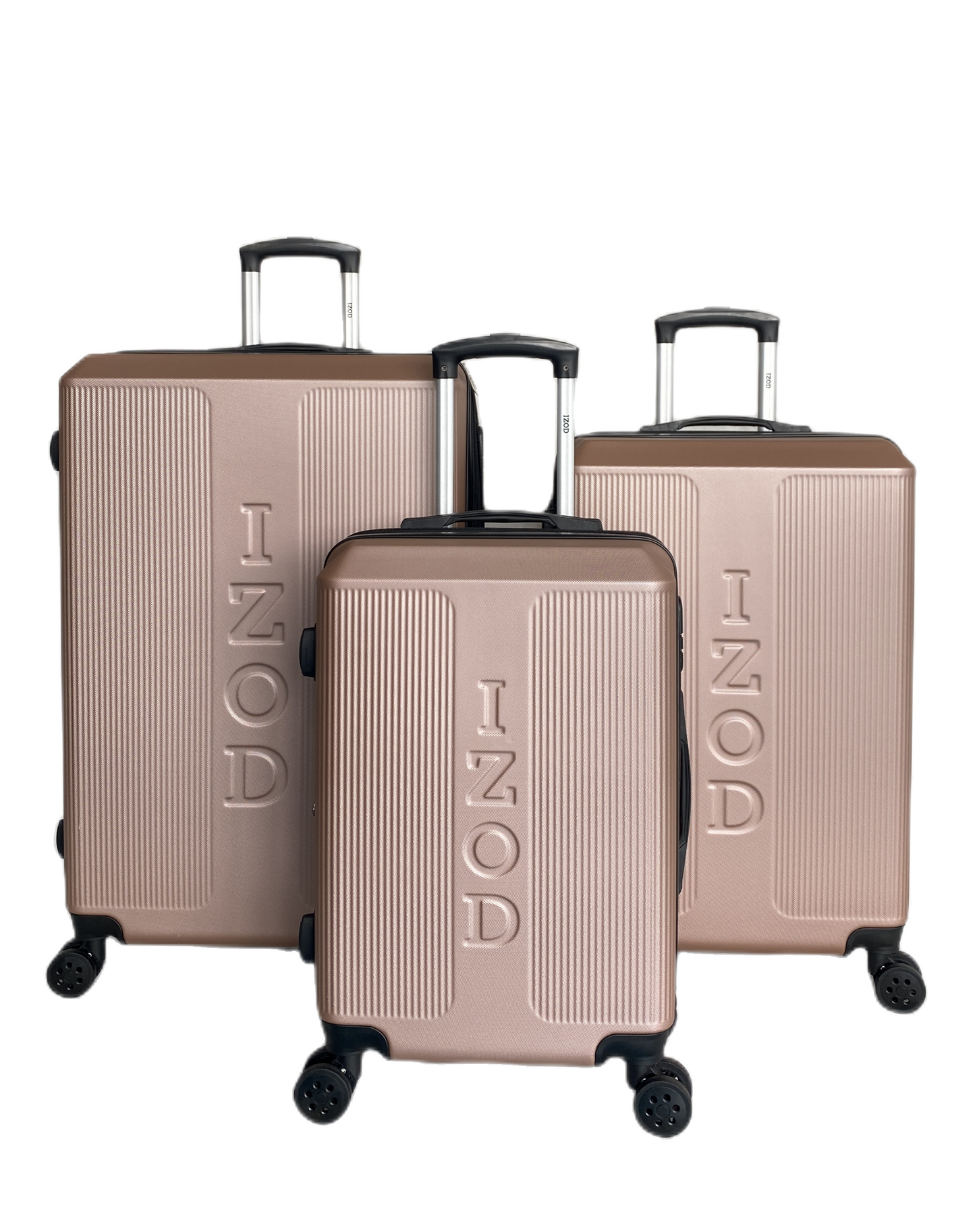 IZOD Skye Expandable ABS Hard shell Lightweight 360 Dual Spinning Wheels Combo Lock 28", 24", 20" 3 Piece Luggage Set