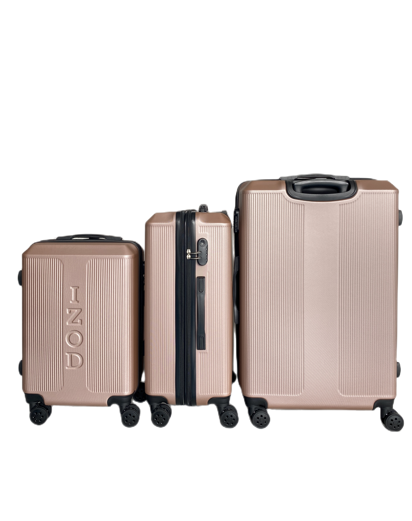 IZOD Skye Expandable ABS Hard shell Lightweight 360 Dual Spinning Wheels Combo Lock 28", 24", 20" 3 Piece Luggage Set